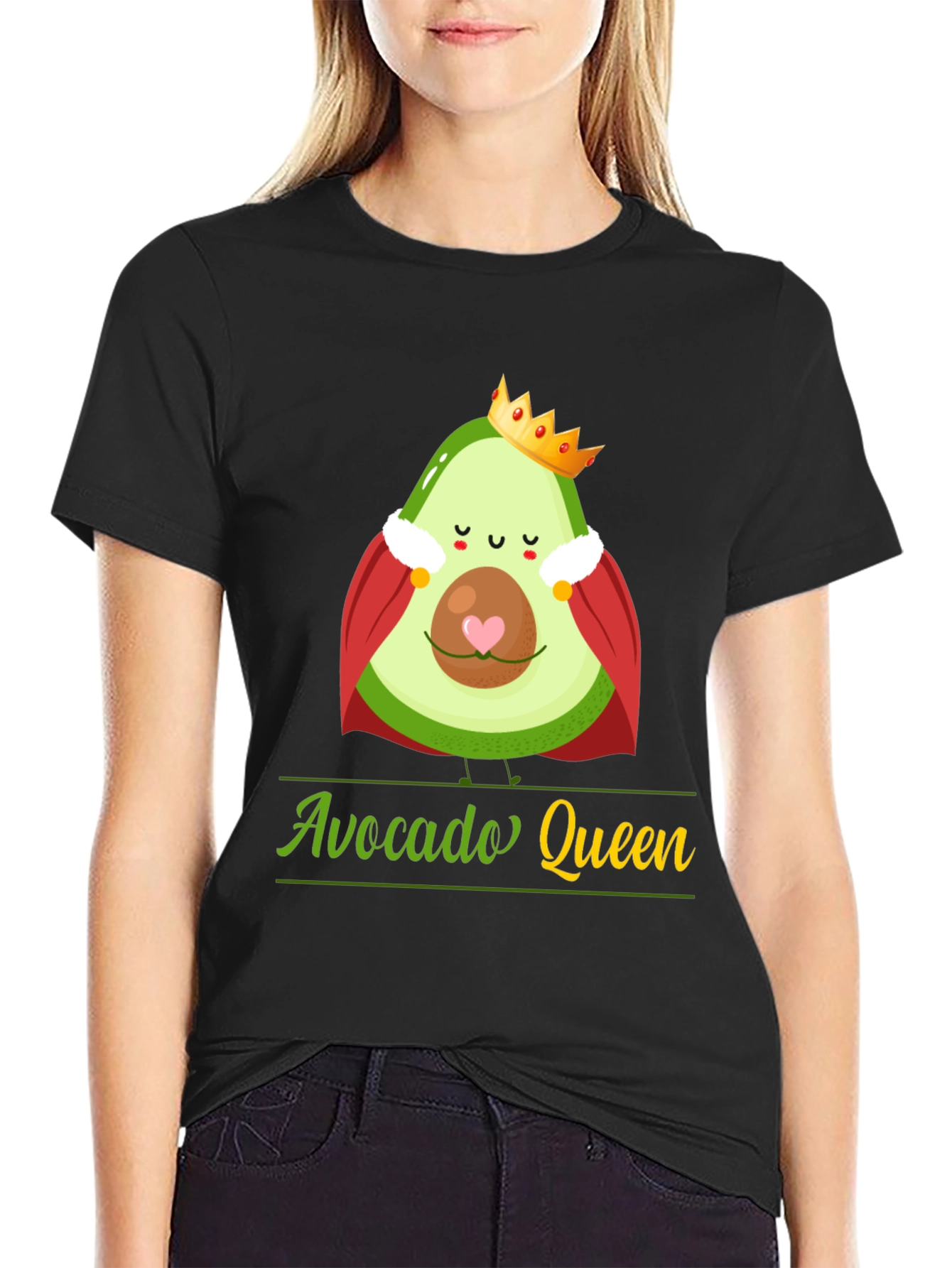 Avocado Queen T-Shirt - Funny Fruit Tee