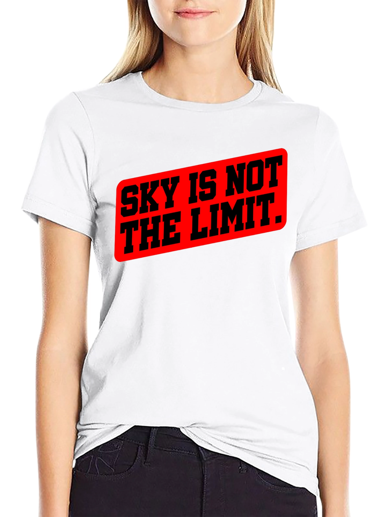 Sky Is Not The Limit Graphic Tee - Black
