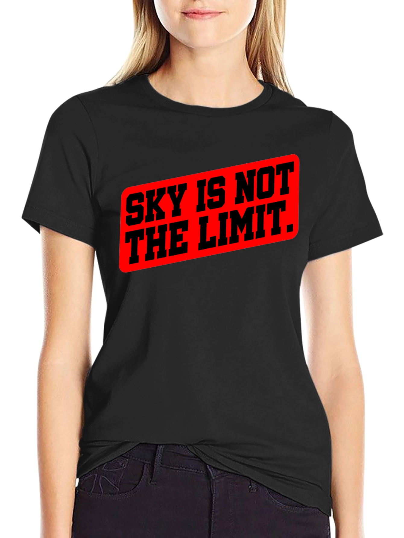 Sky Is Not The Limit Graphic Tee - Black