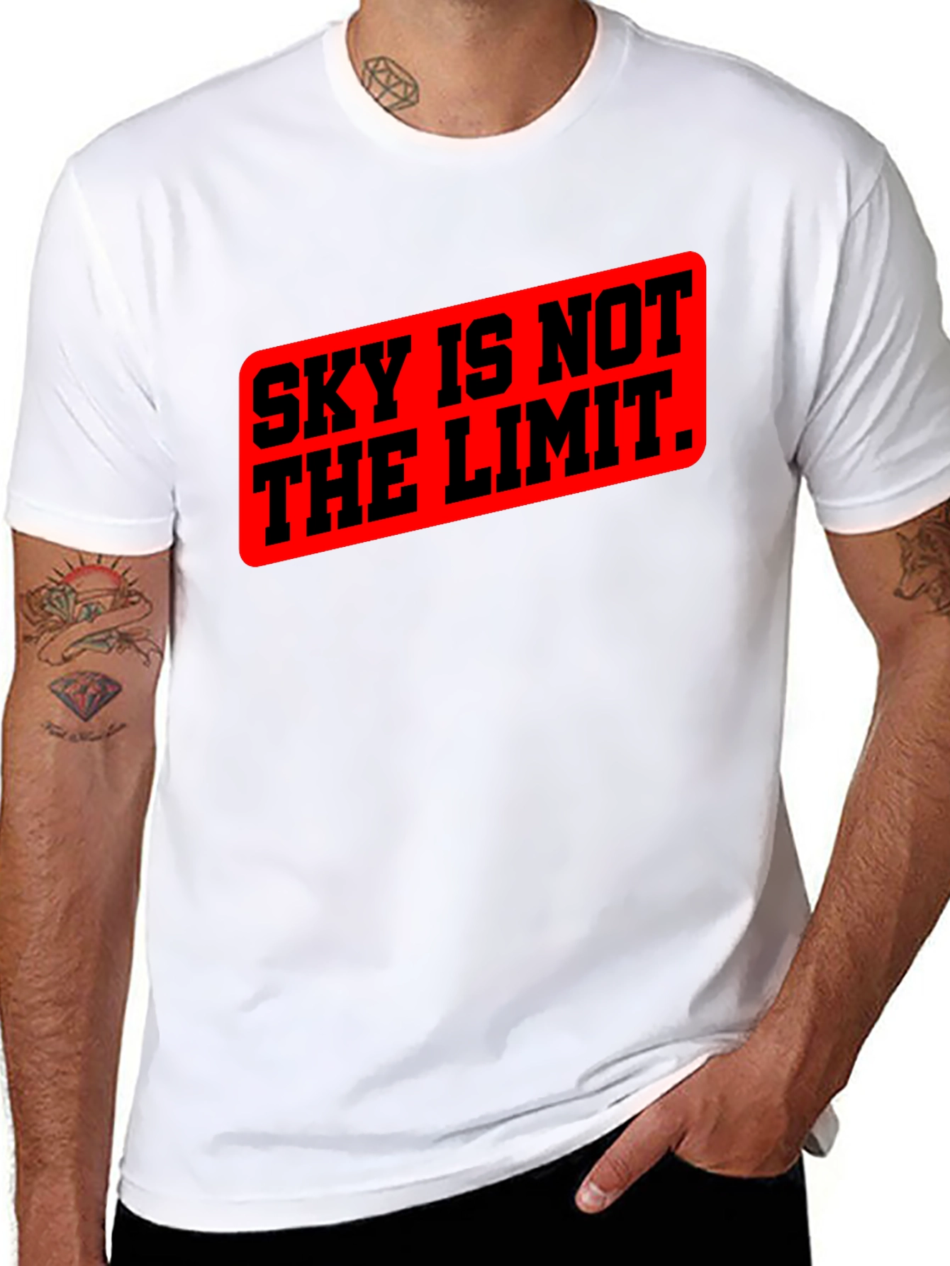 Sky Is Not The Limit Graphic Tee - Black