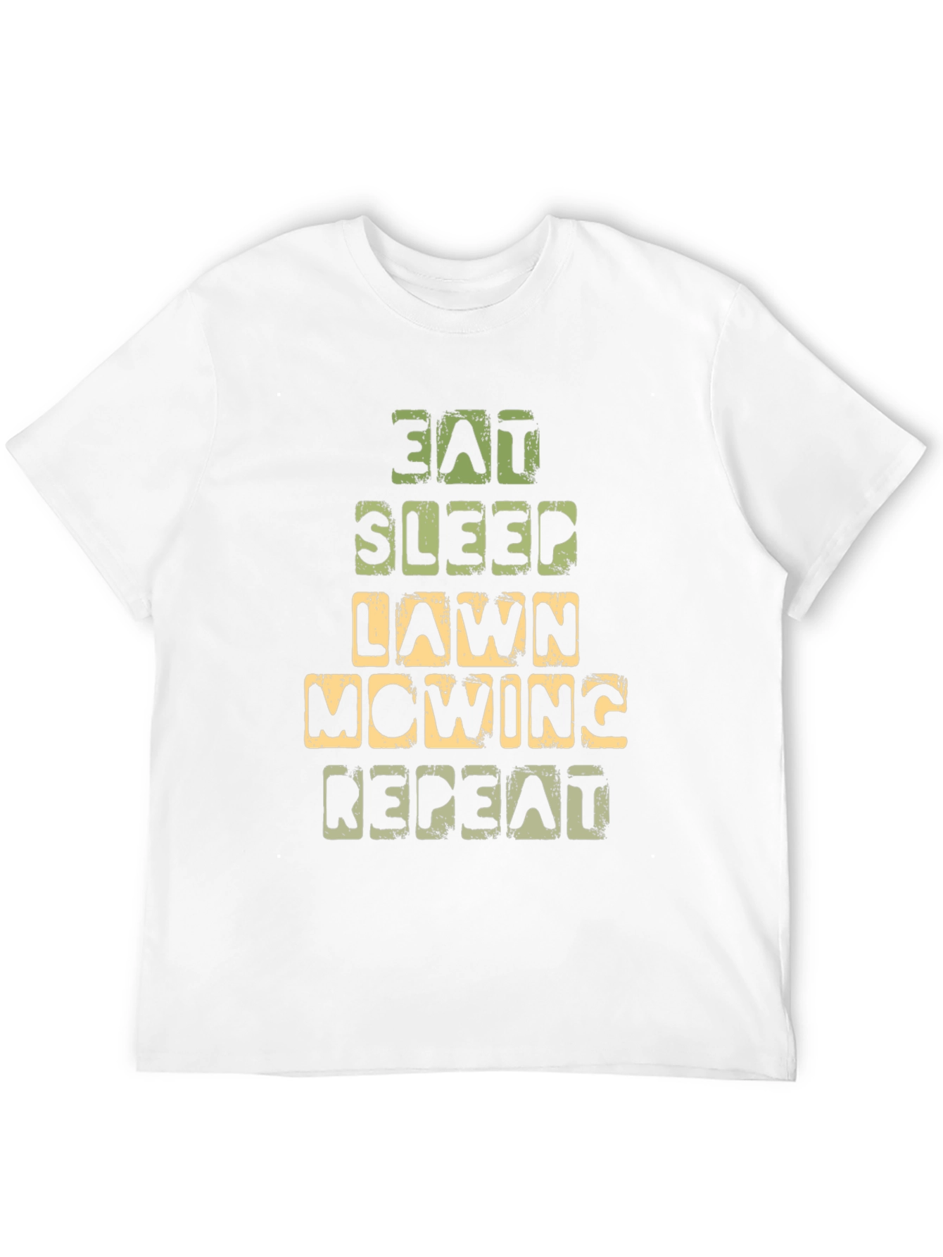 Eat Sleep Lawn Mowing Repeat Graphic Tee