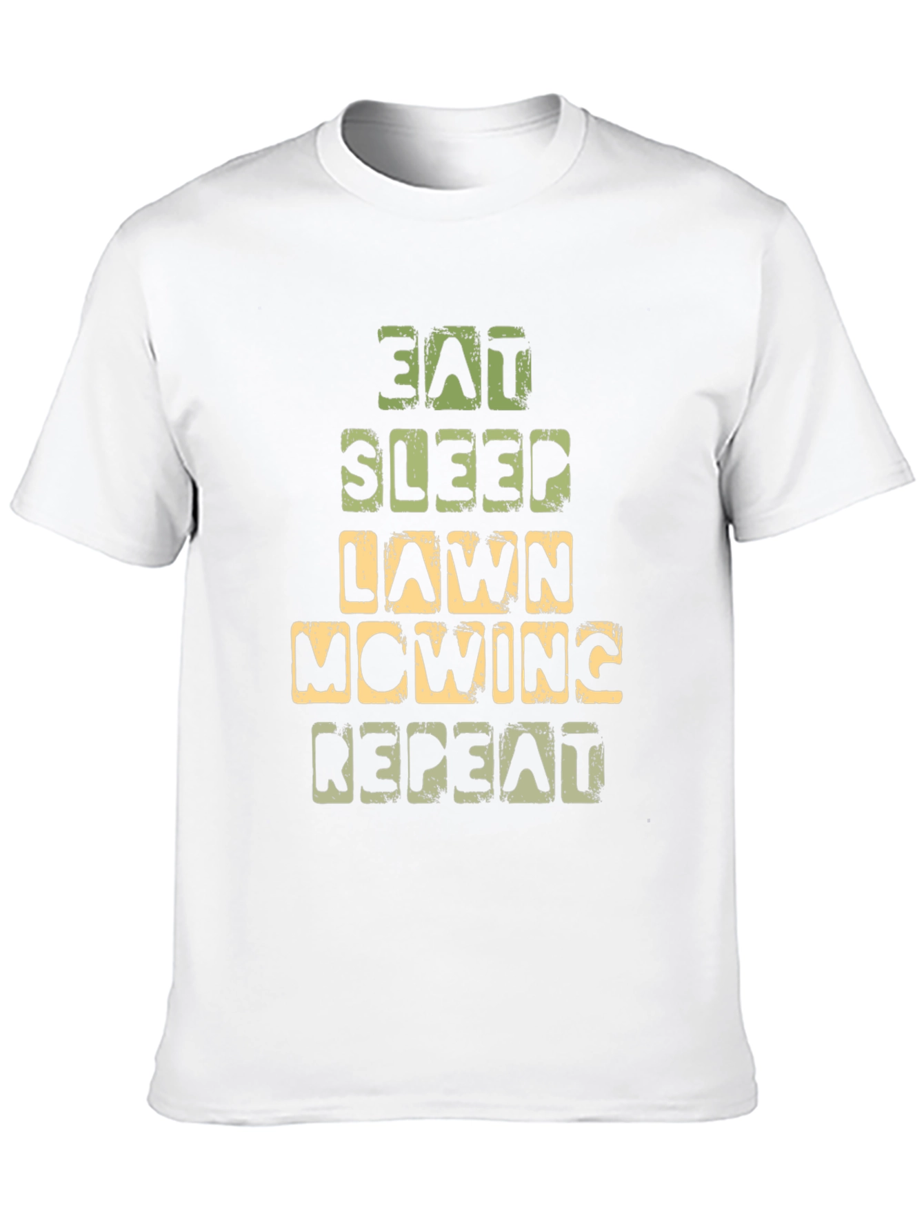Eat Sleep Lawn Mowing Repeat Graphic Tee