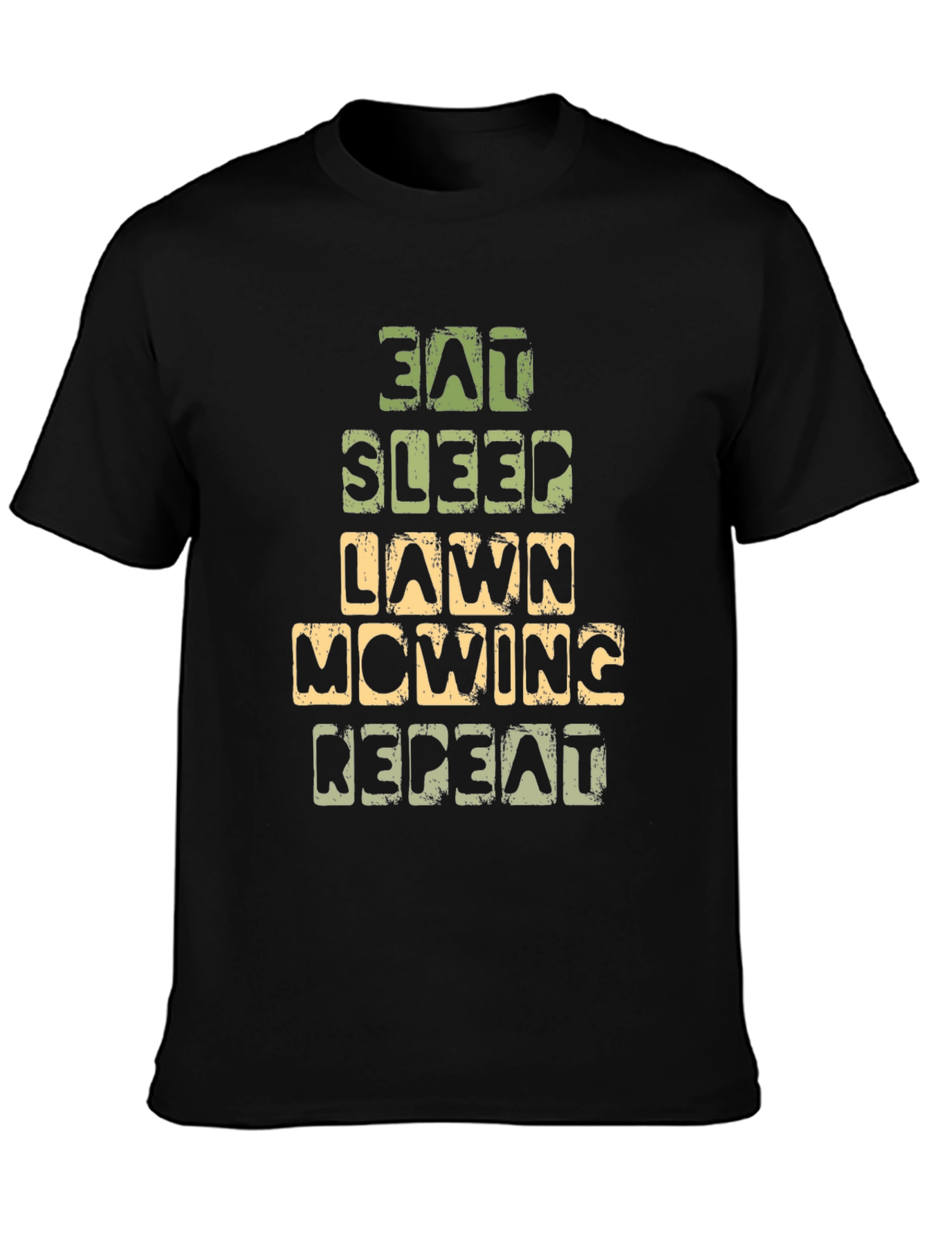 Eat Sleep Lawn Mowing Repeat Graphic Tee