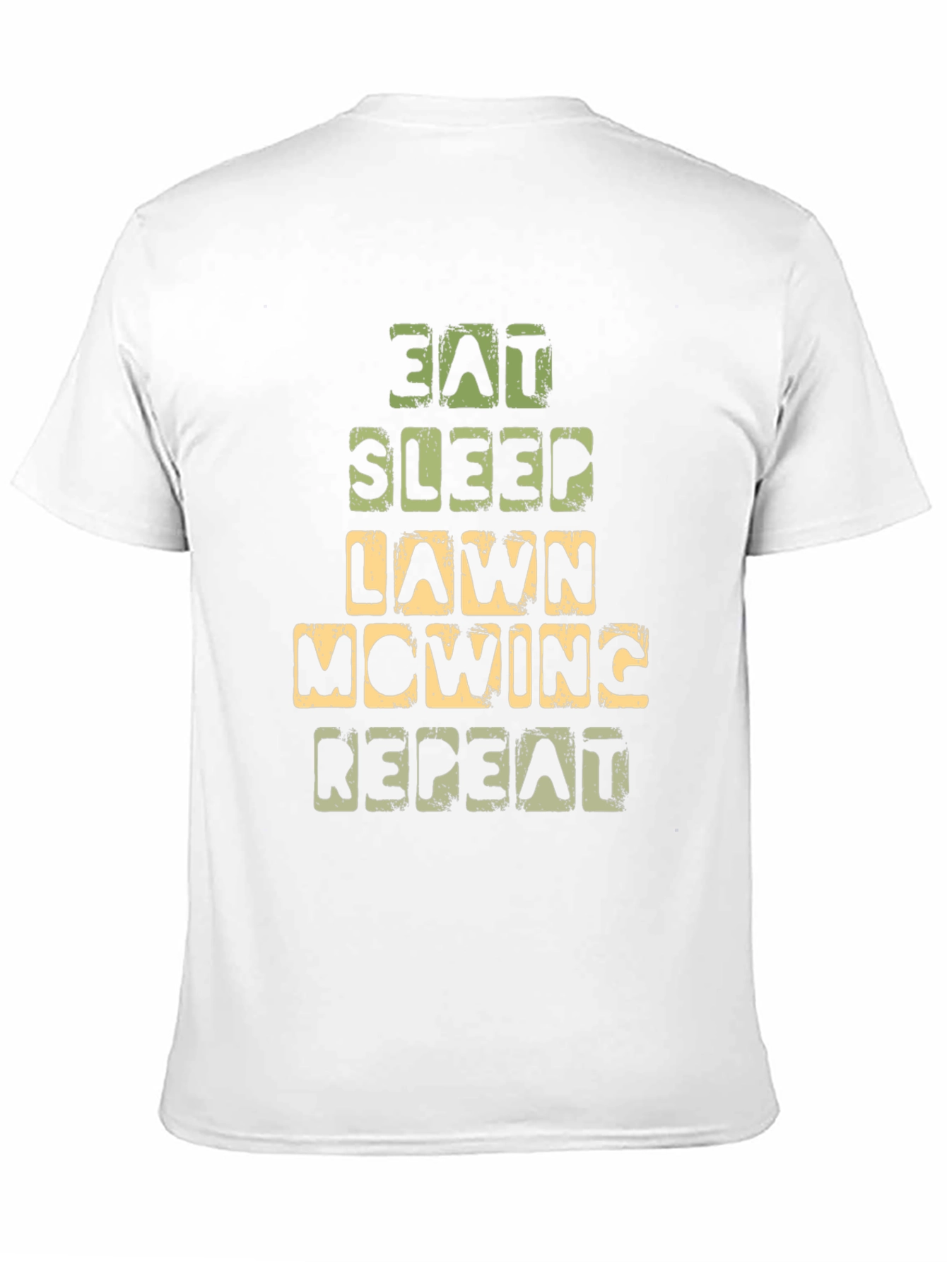 Eat Sleep Lawn Mowing Repeat Graphic Tee