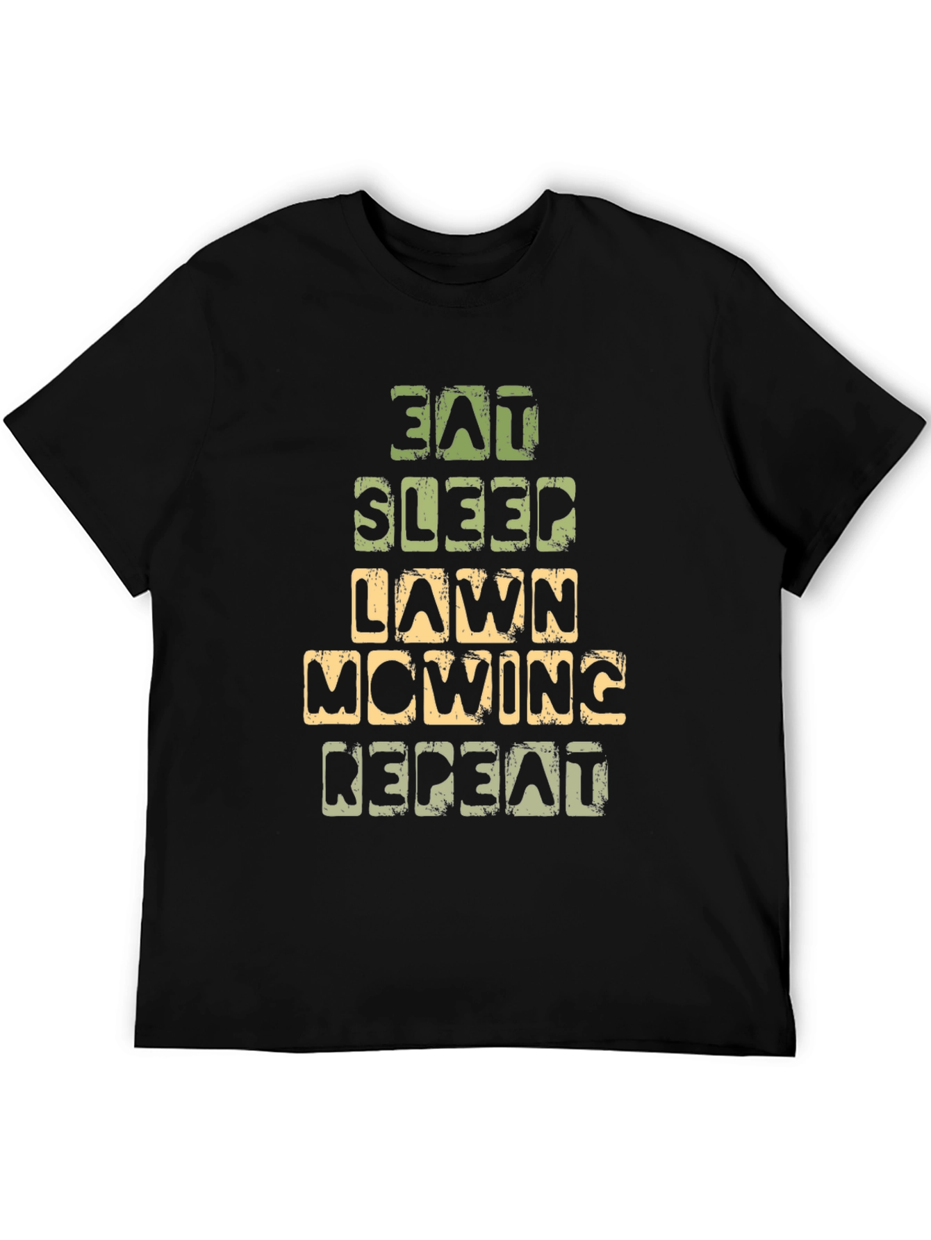 Eat Sleep Lawn Mowing Repeat Graphic Tee