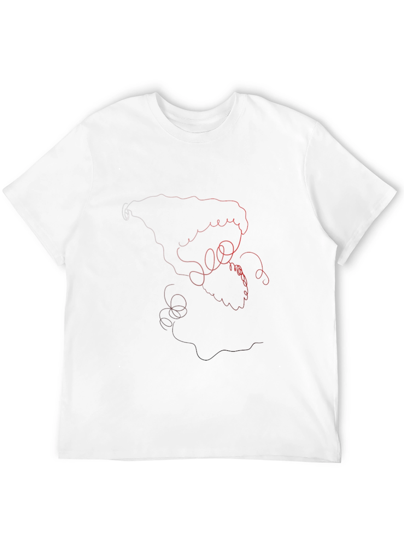 Abstract Line Art Graphic Tee - Stylish Casual Wear