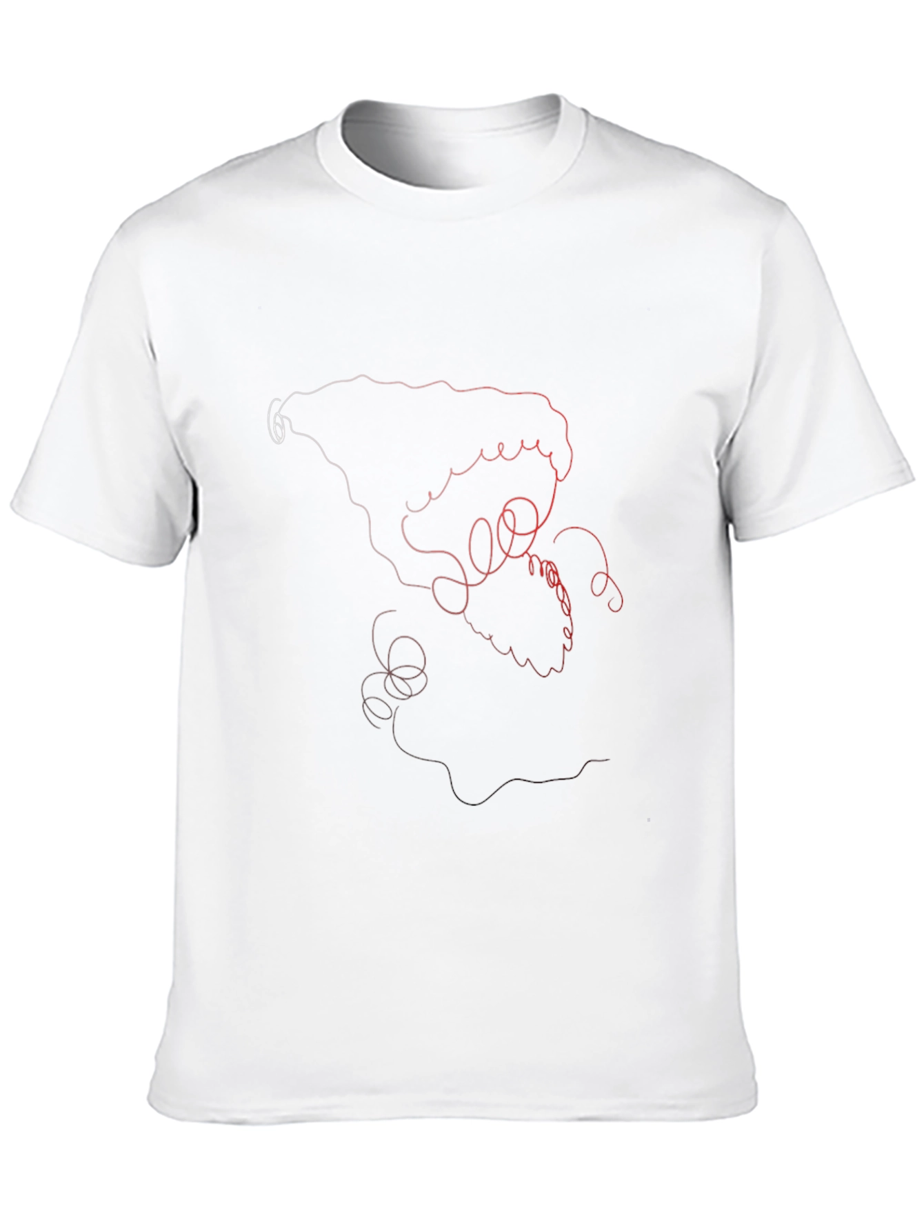 Abstract Line Art Graphic Tee - Stylish Casual Wear