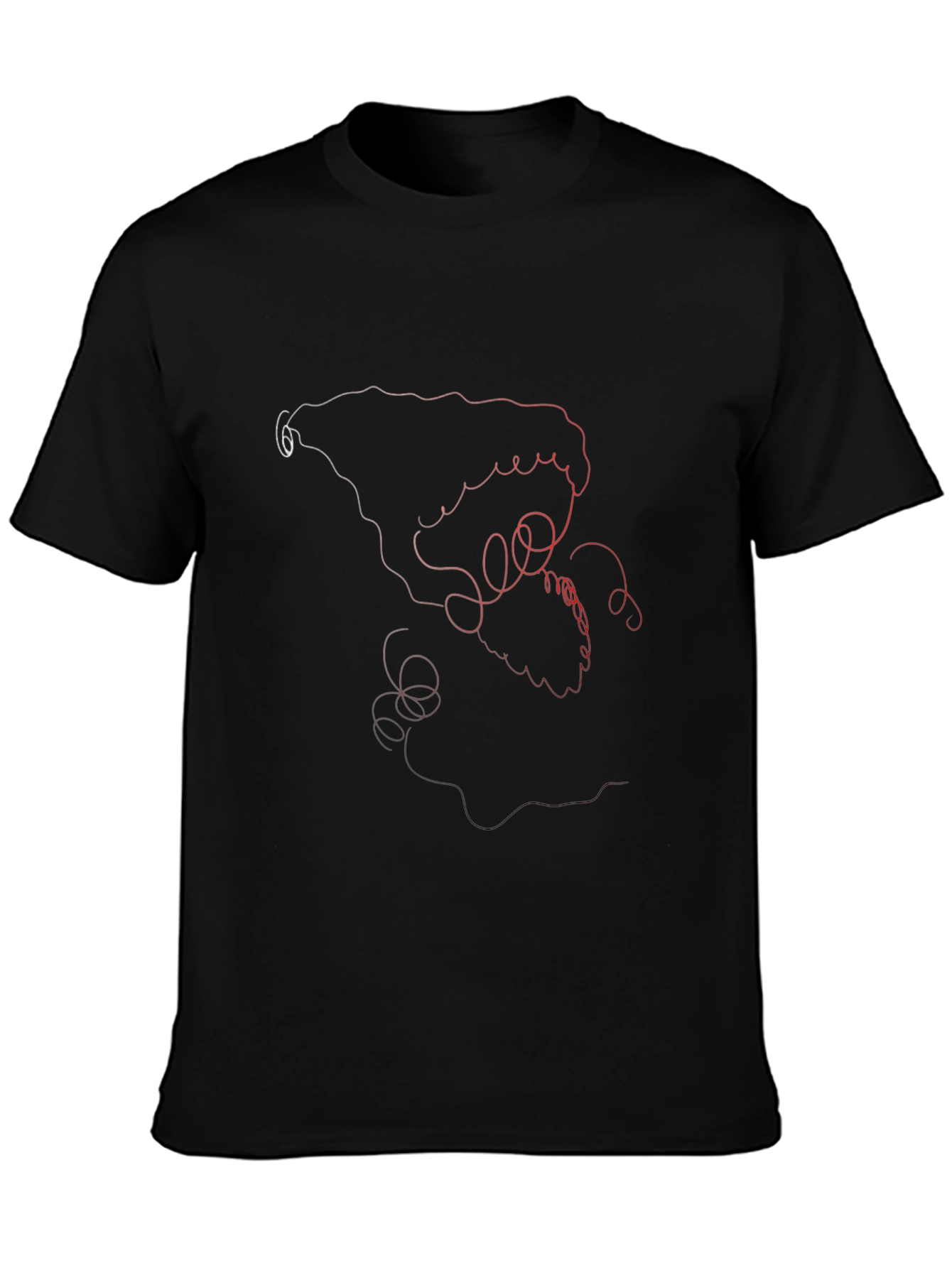 Abstract Line Art Graphic Tee - Stylish Casual Wear