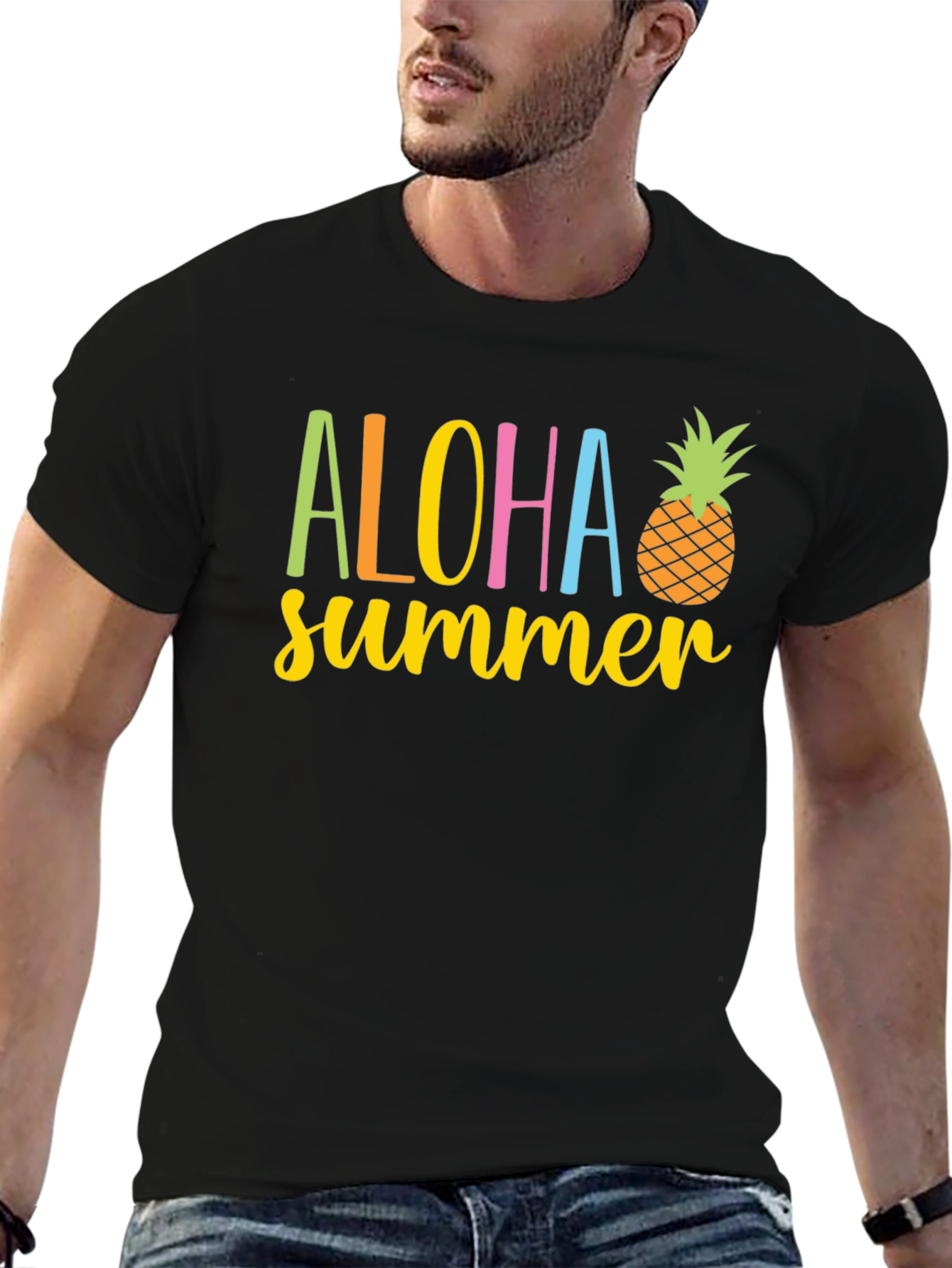 Aloha Summer T-Shirt - Pineapple Graphic Tee