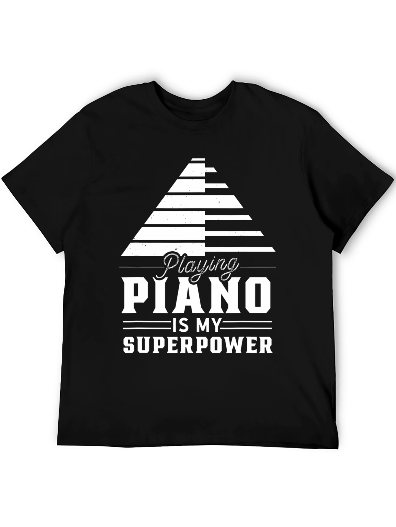 Piano Superpower Graphic Tee - Musician Gift