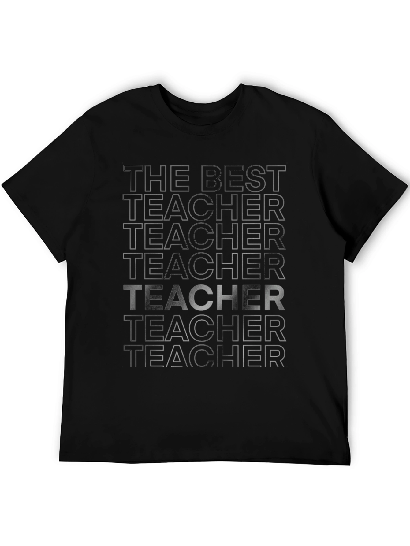 Best Teacher Graphic Tee - Black T-Shirt