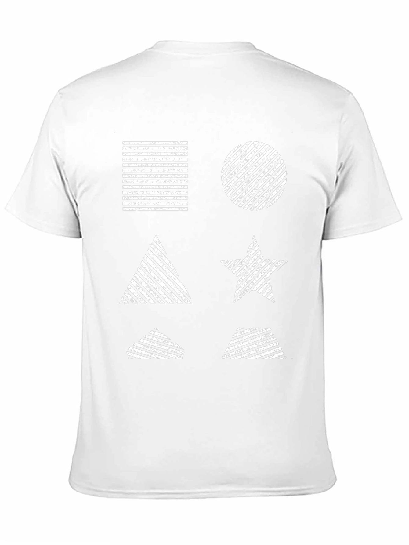 Geometric Patterned Black T-Shirt