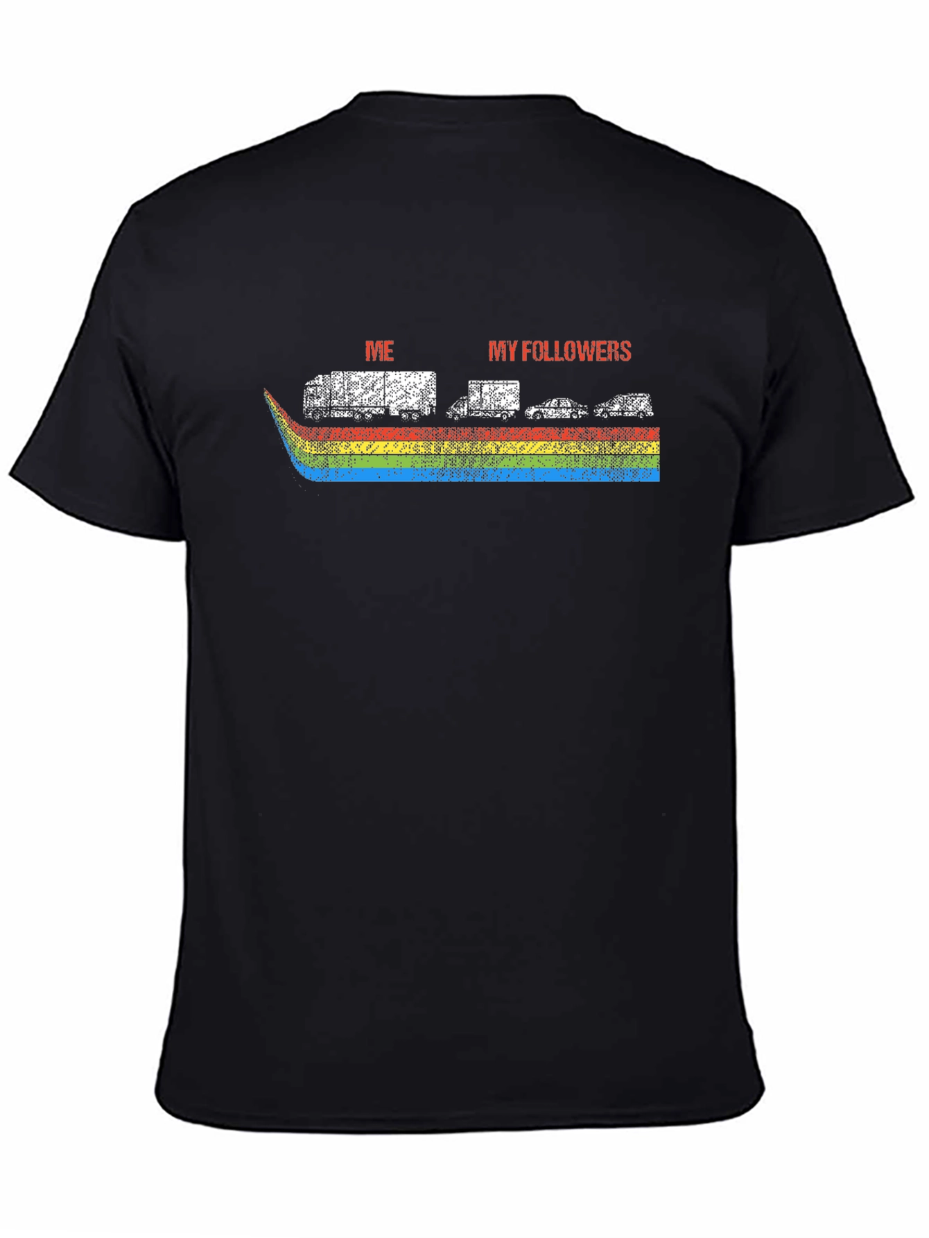 Me vs My Followers Rainbow T-Shirt