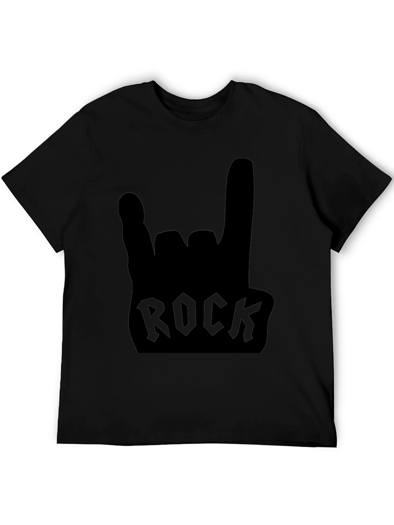Rock On! Classic Black Graphic Tee