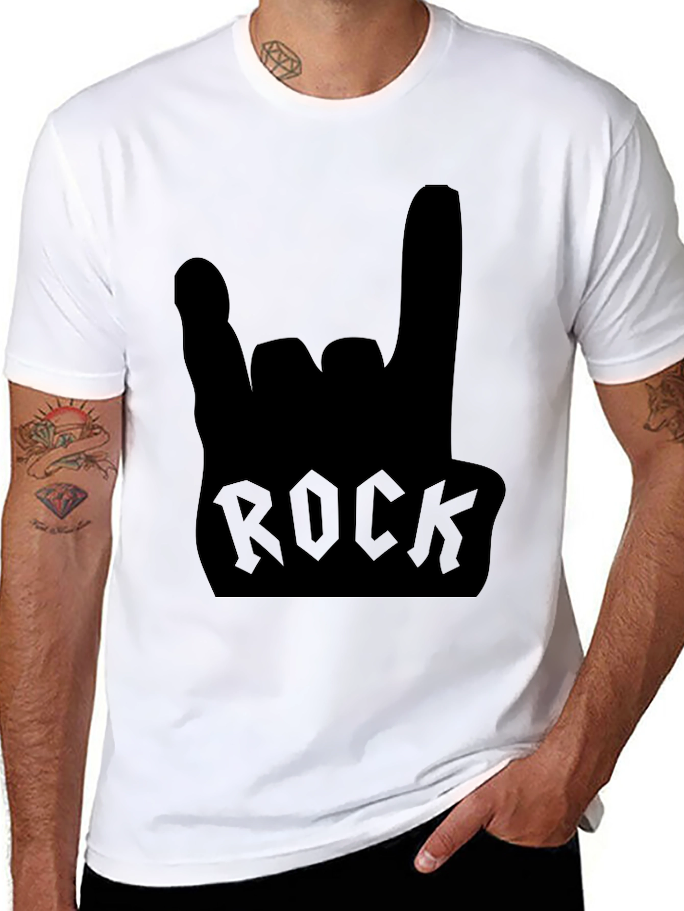Rock On! Classic Black Graphic Tee