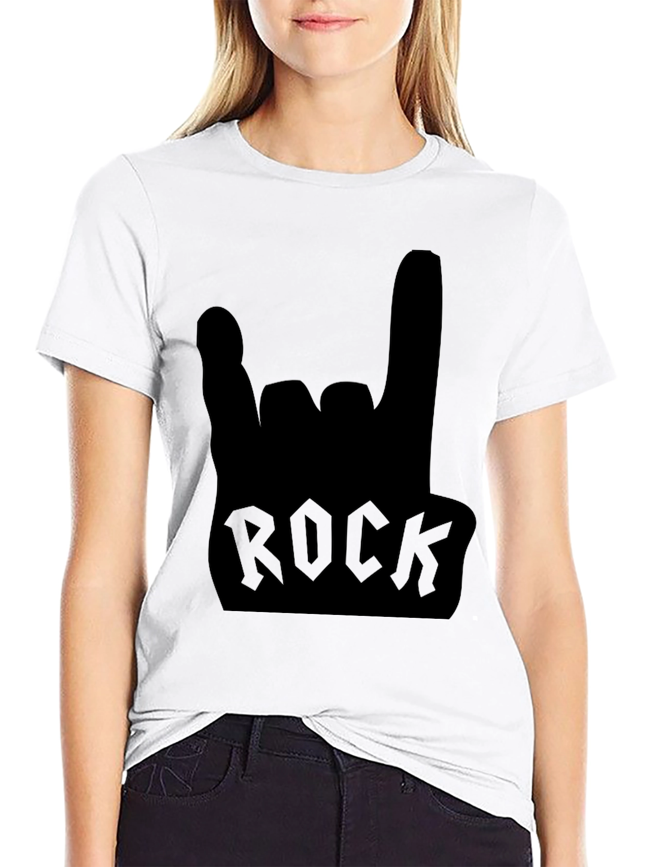 Rock On! Classic Black Graphic Tee