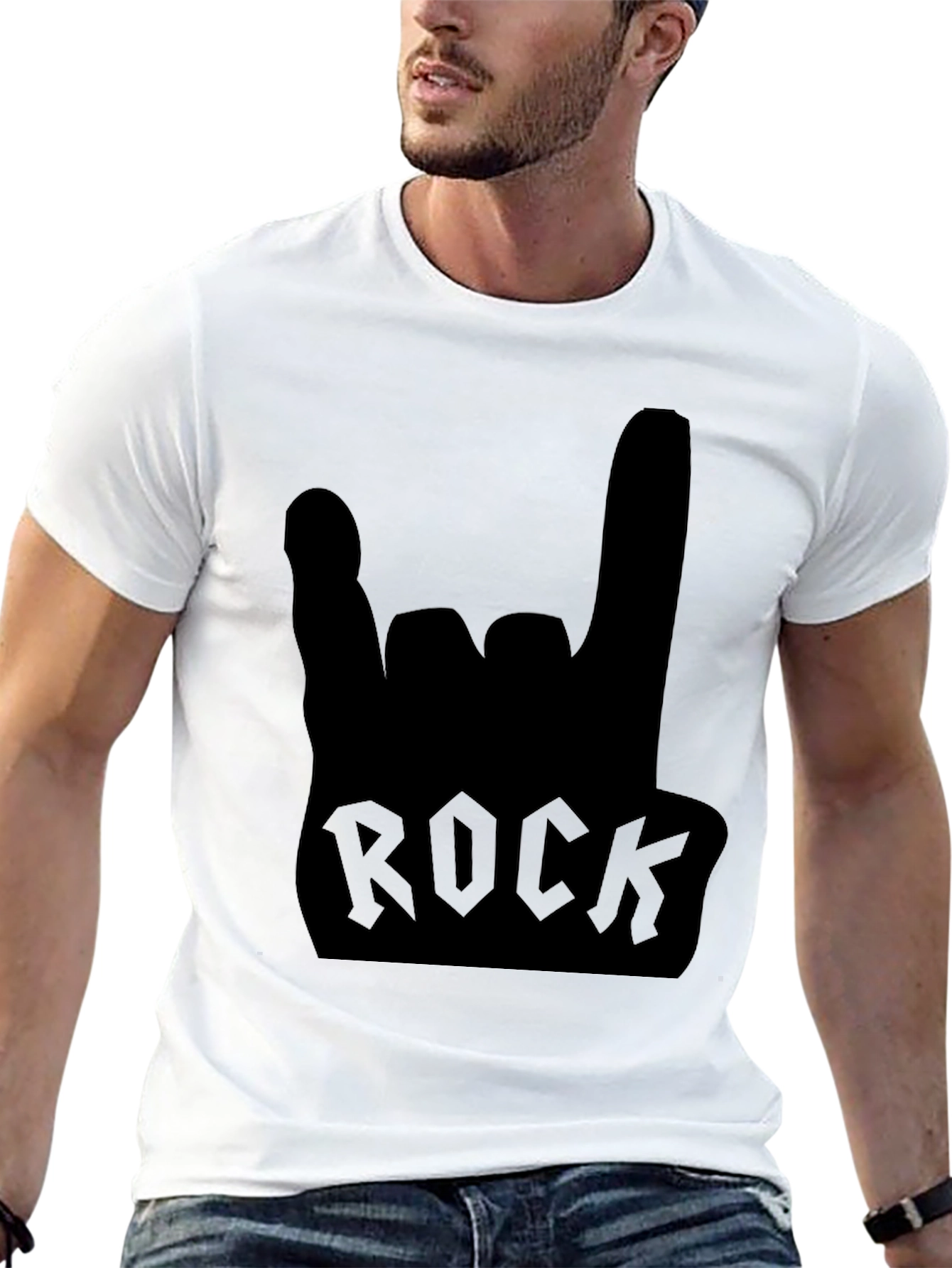 Rock On! Classic Black Graphic Tee