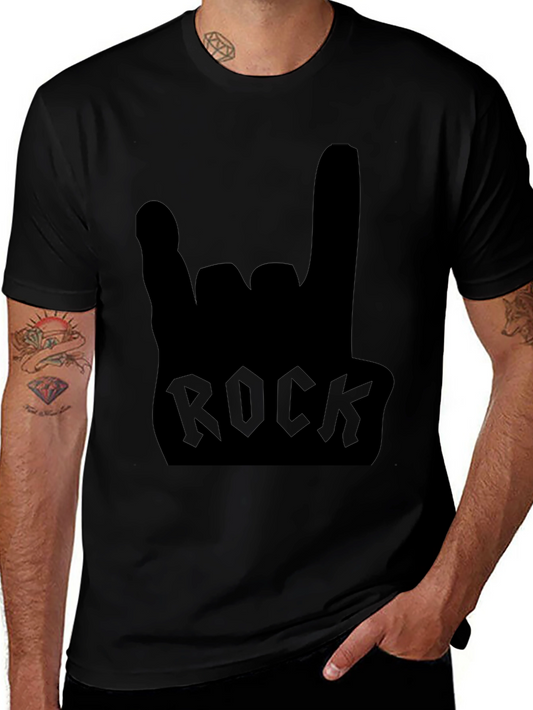 Rock On! Classic Black Graphic Tee