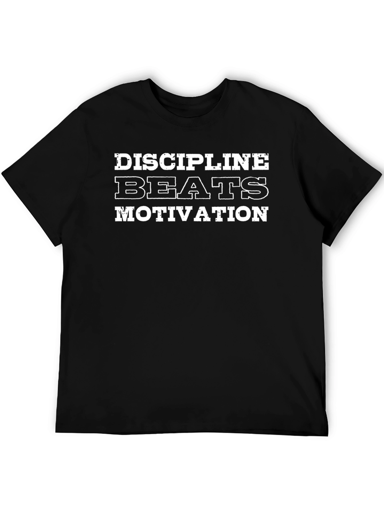 Discipline Beats Motivation Graphic T-Shirt