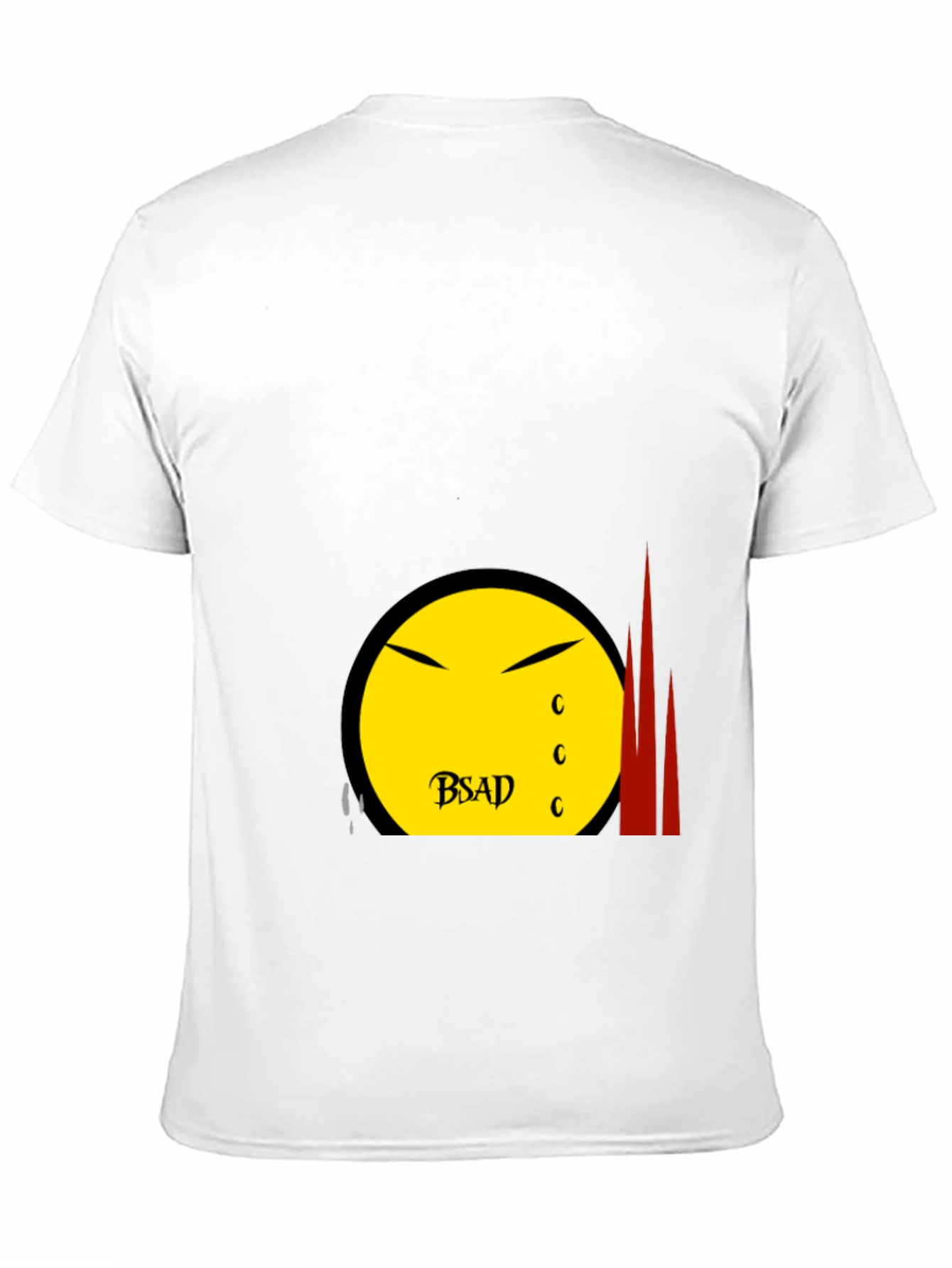 BSAD Smiley Face Black T-Shirt