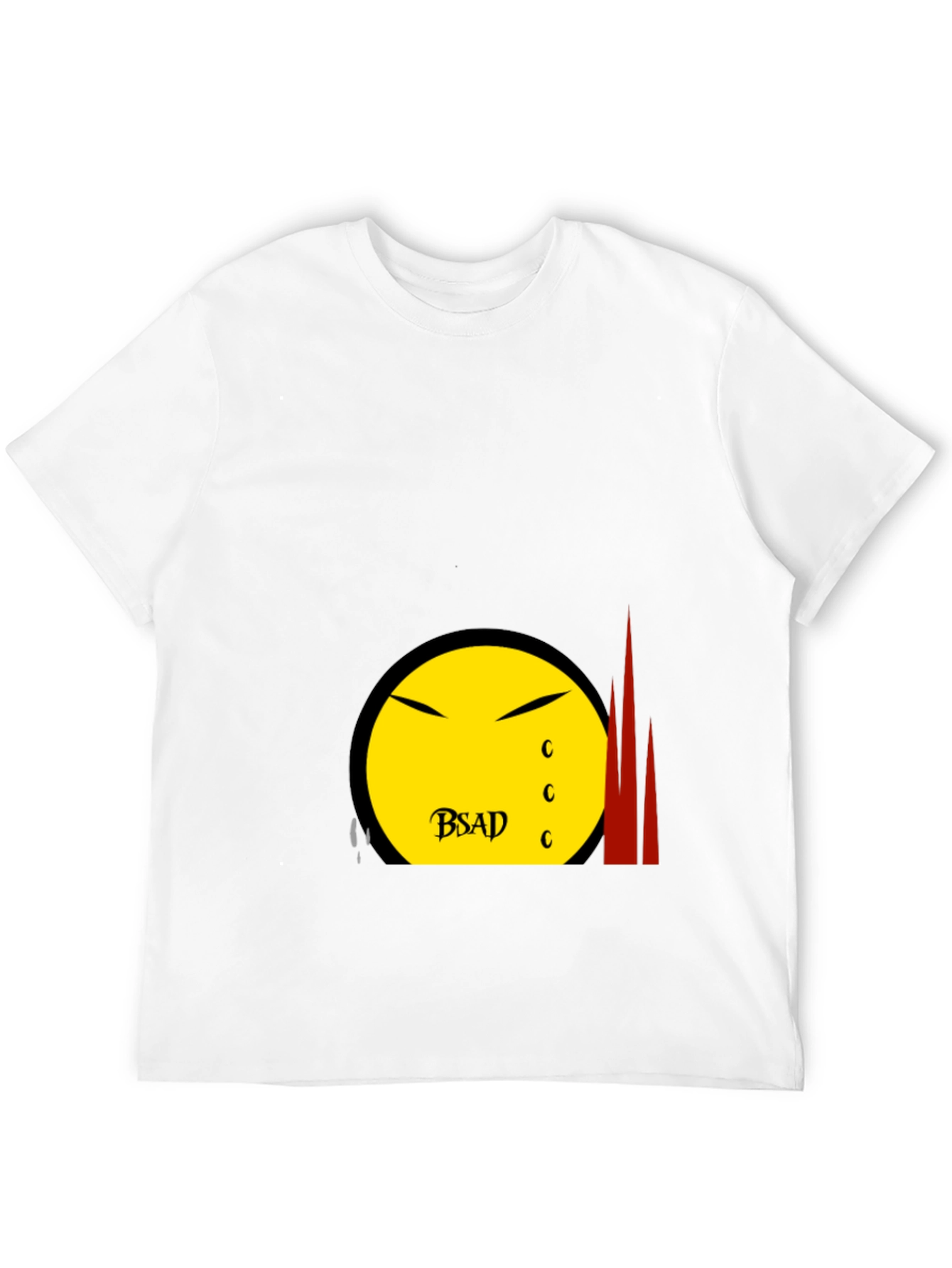 BSAD Smiley Face Black T-Shirt