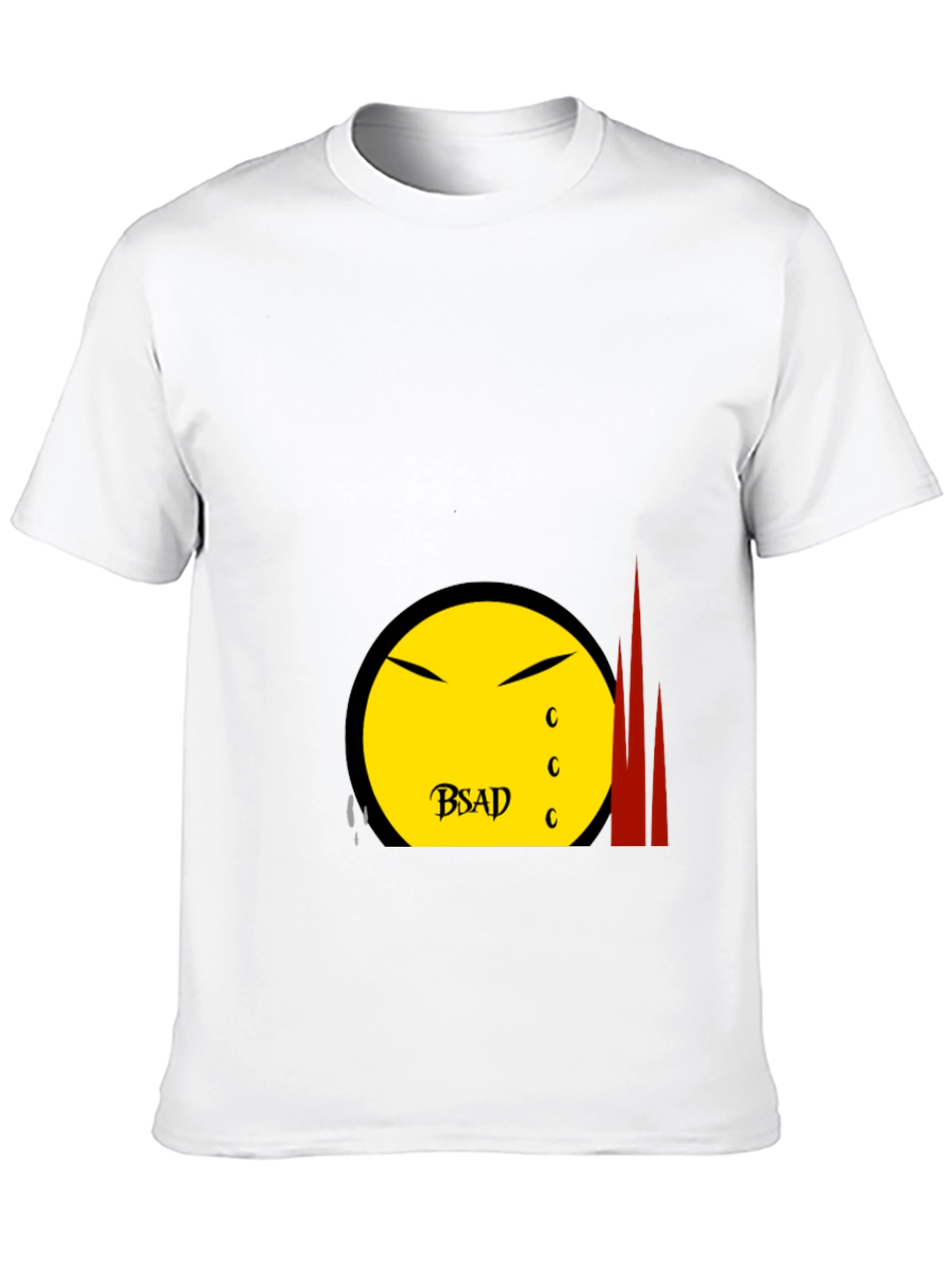 BSAD Smiley Face Black T-Shirt