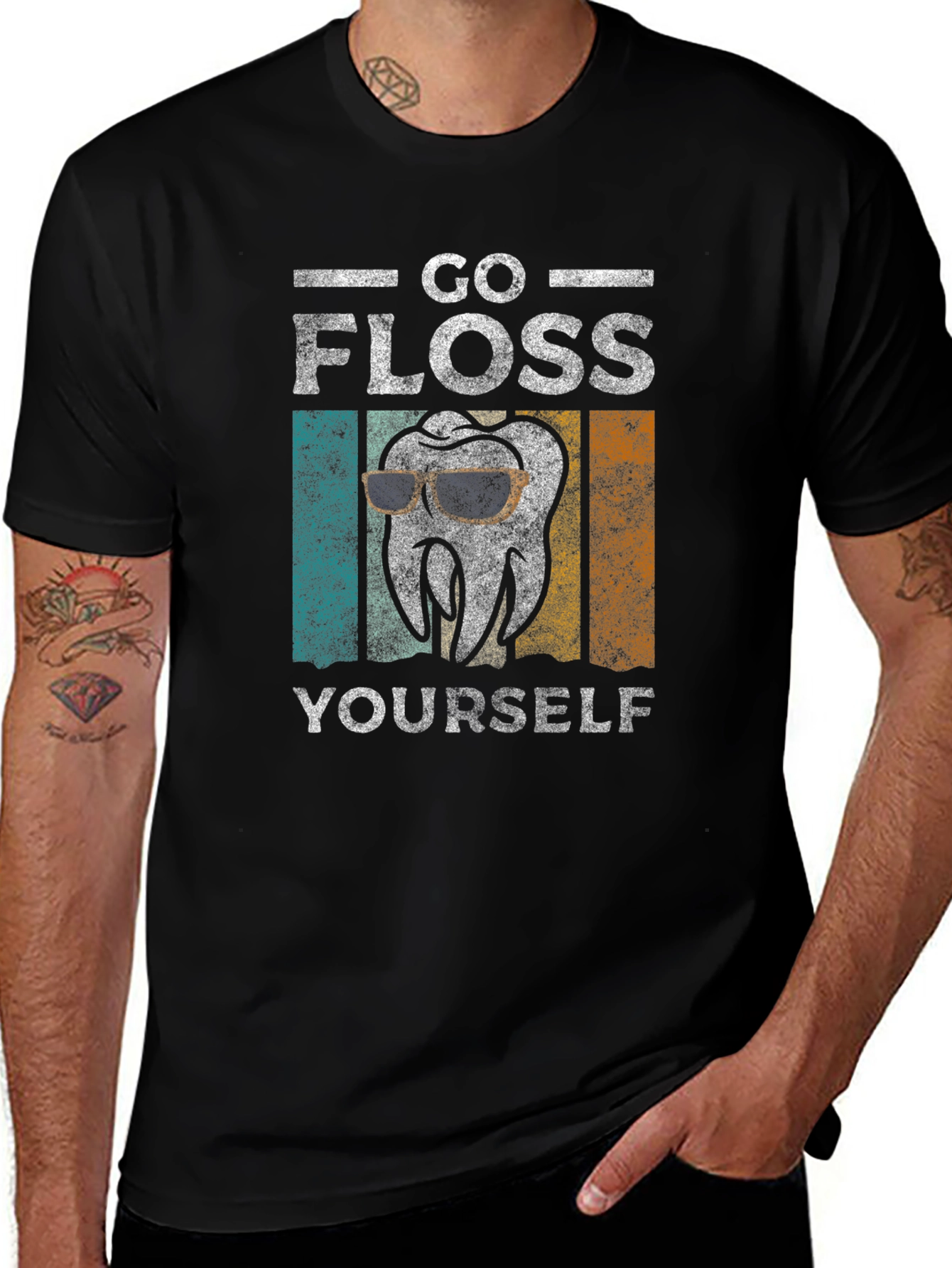 Go Floss Yourself T-Shirt - Dental Humor