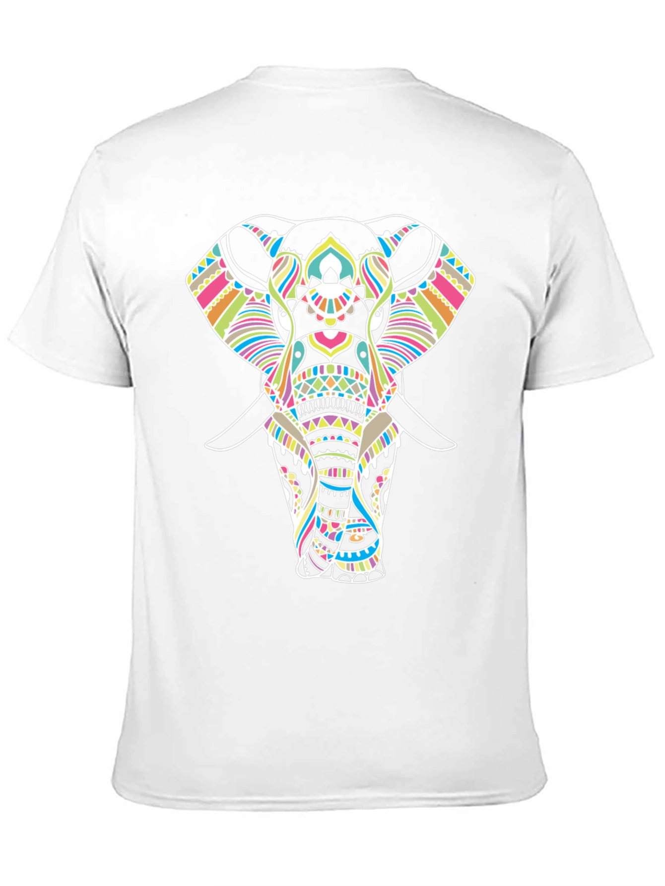 Elephant Graphic Print Black T-Shirt