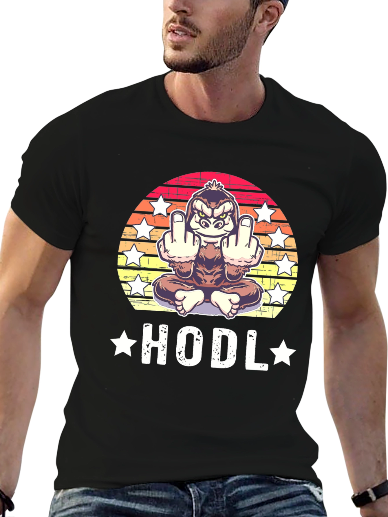 HODL Gorilla Tee - Crypto Ape T-Shirt