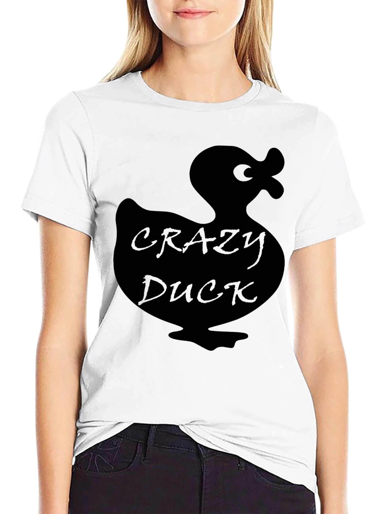 Crazy Duck Black T-Shirt: Quirky & Fun Style