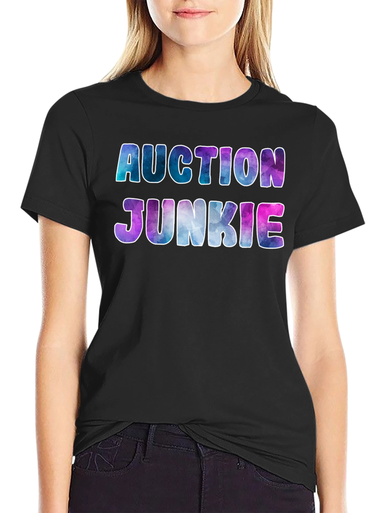 Auction Junkie Graphic T-Shirt - Galaxy Design