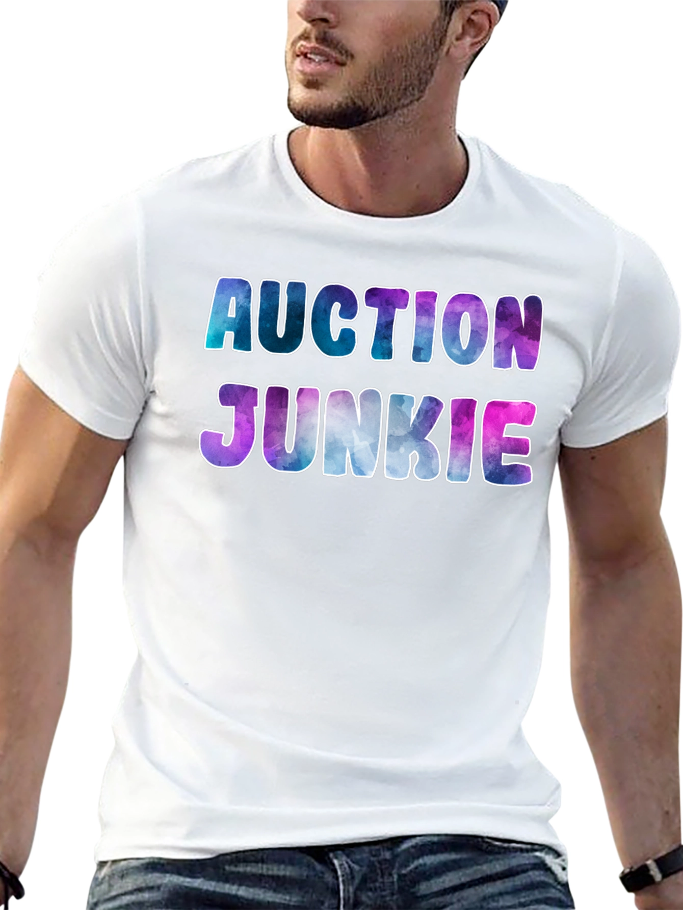 Auction Junkie Graphic T-Shirt - Galaxy Design