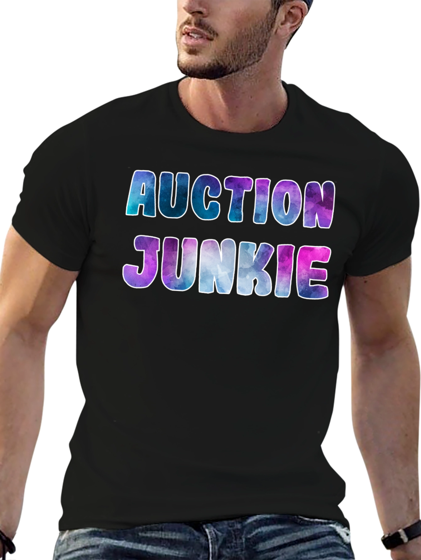 Auction Junkie Graphic T-Shirt - Galaxy Design