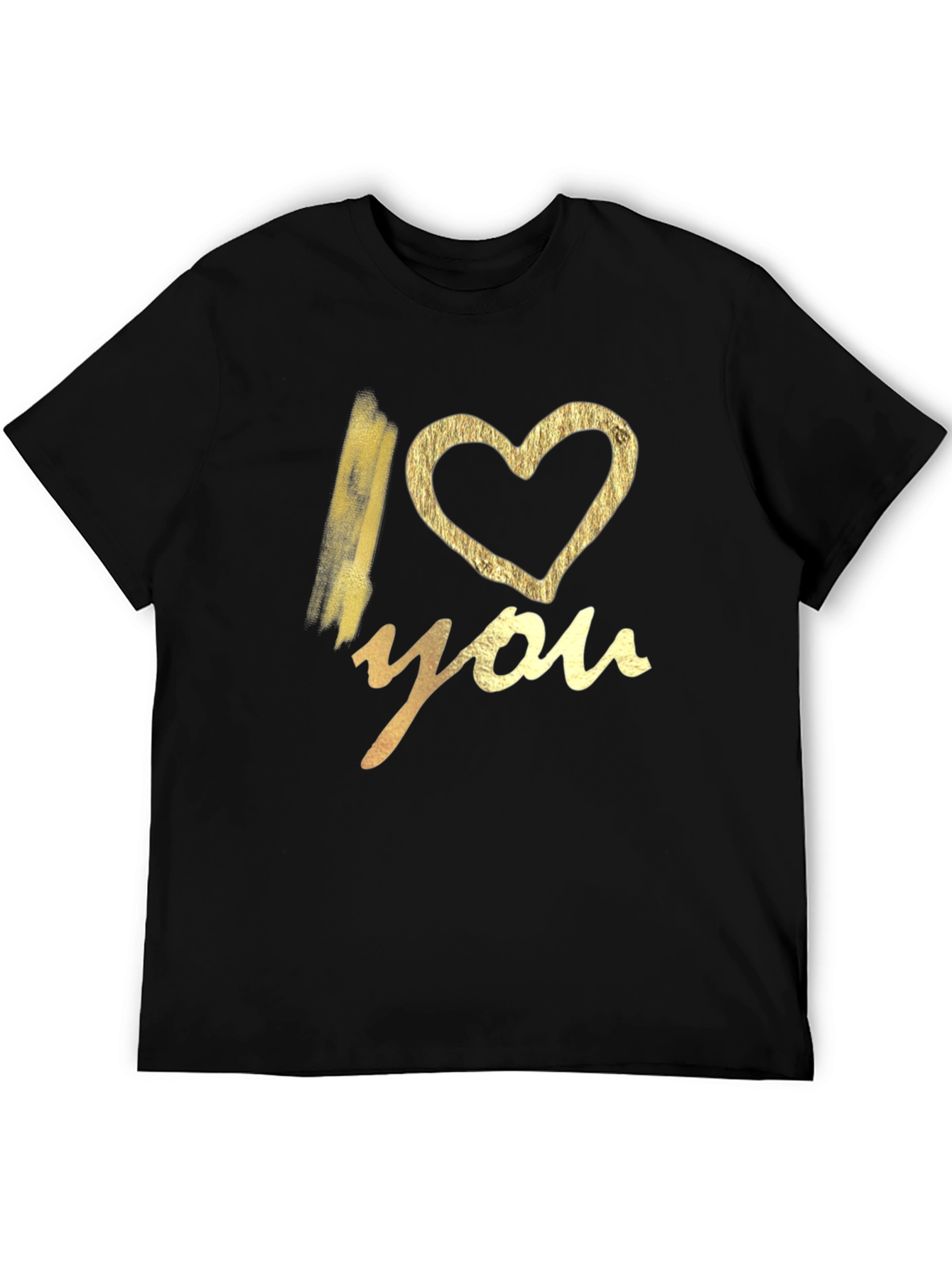 I Heart You Graphic Tee - Black Casual T-Shirt