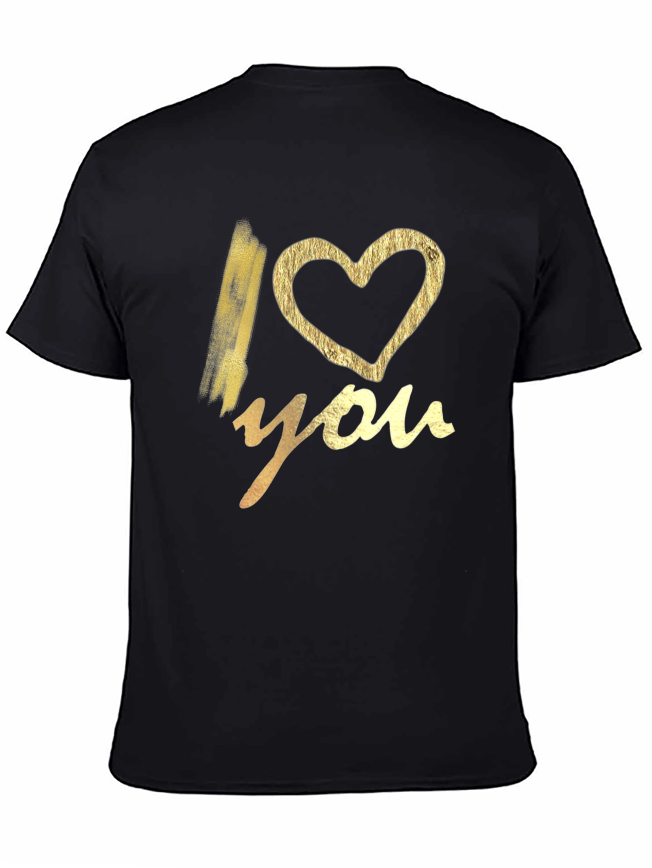 I Heart You Graphic Tee - Black Casual T-Shirt