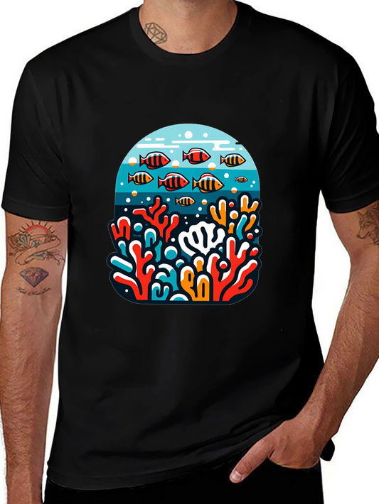 Ocean Reef Graphic Tee - Black