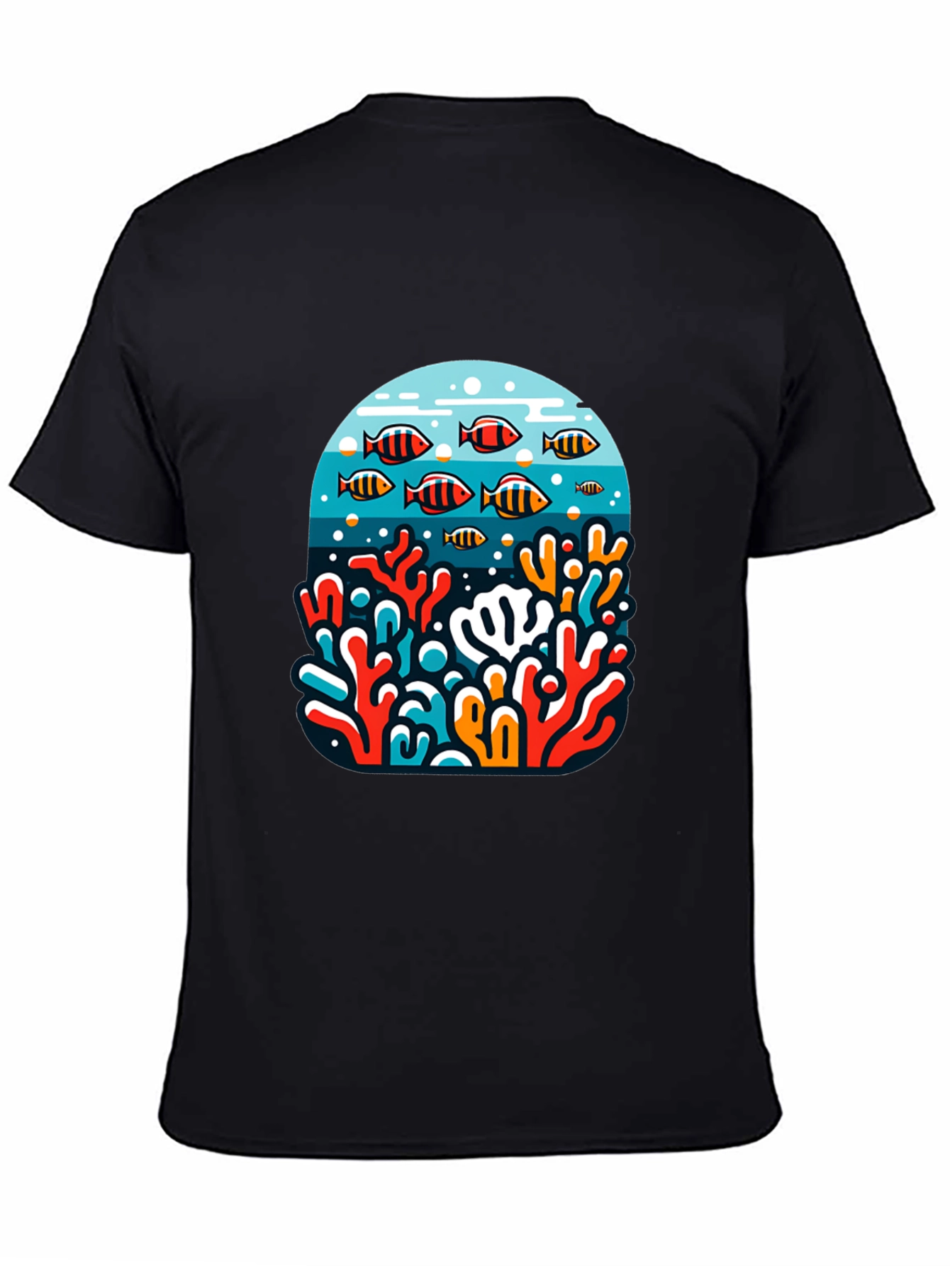 Ocean Reef Graphic Tee - Black