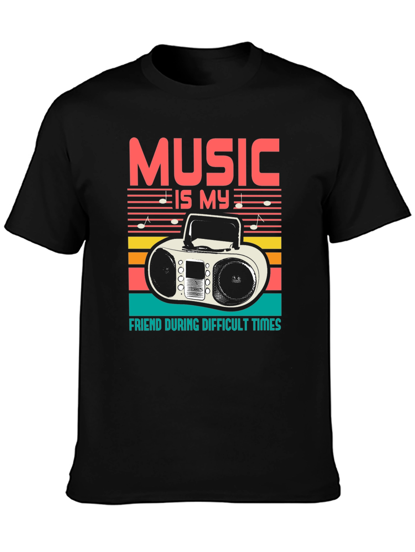 Music is My Friend Graphic T-Shirt