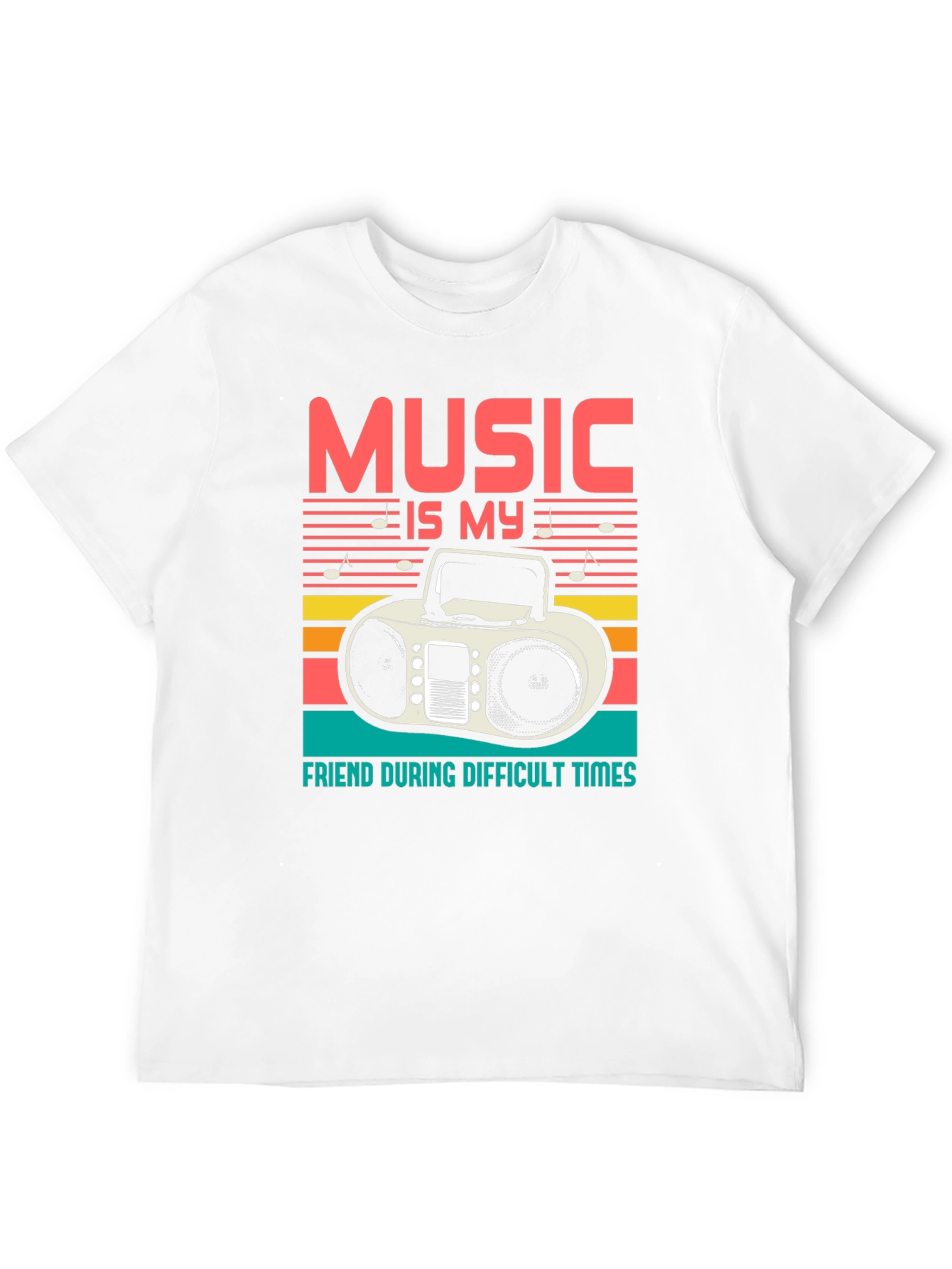 Music is My Friend Graphic T-Shirt