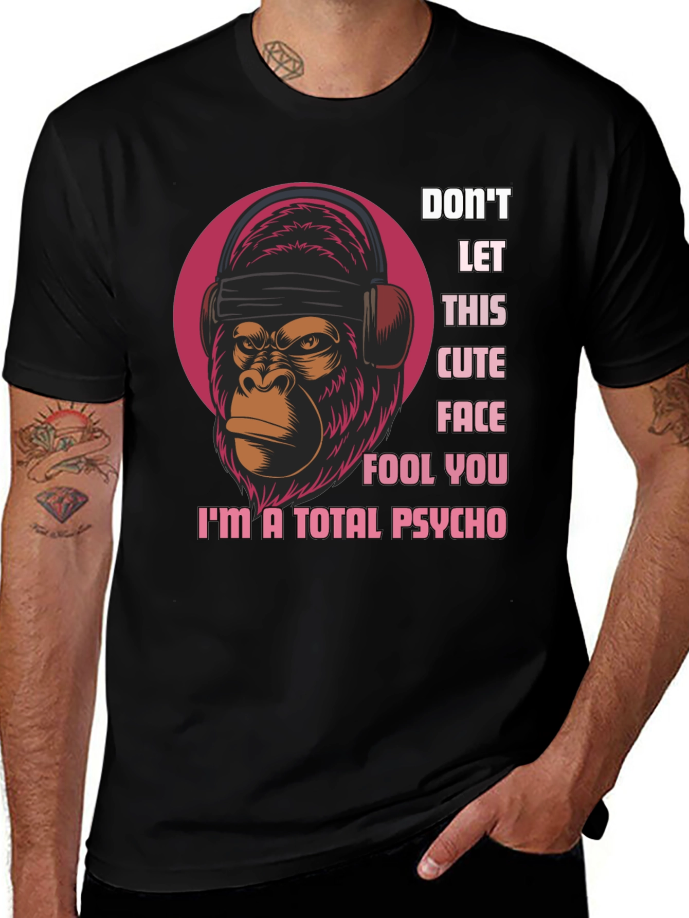 Psycho Monkey Graphic T-Shirt