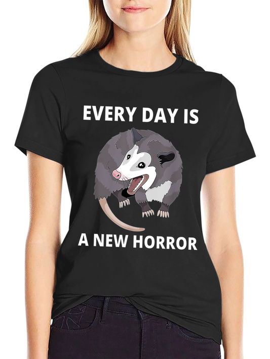 Every Day Is A New Horror Possum Graphic Tee