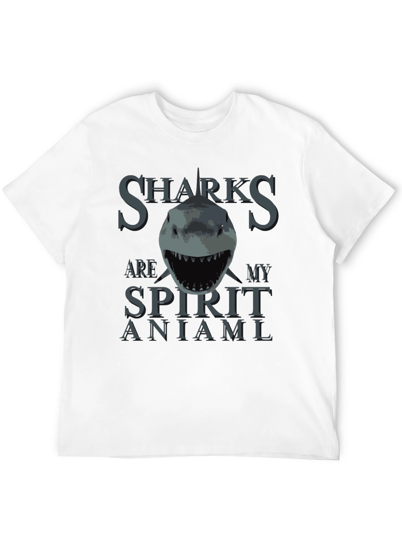 Sharks Are My Spirit Animal T-Shirt - Black