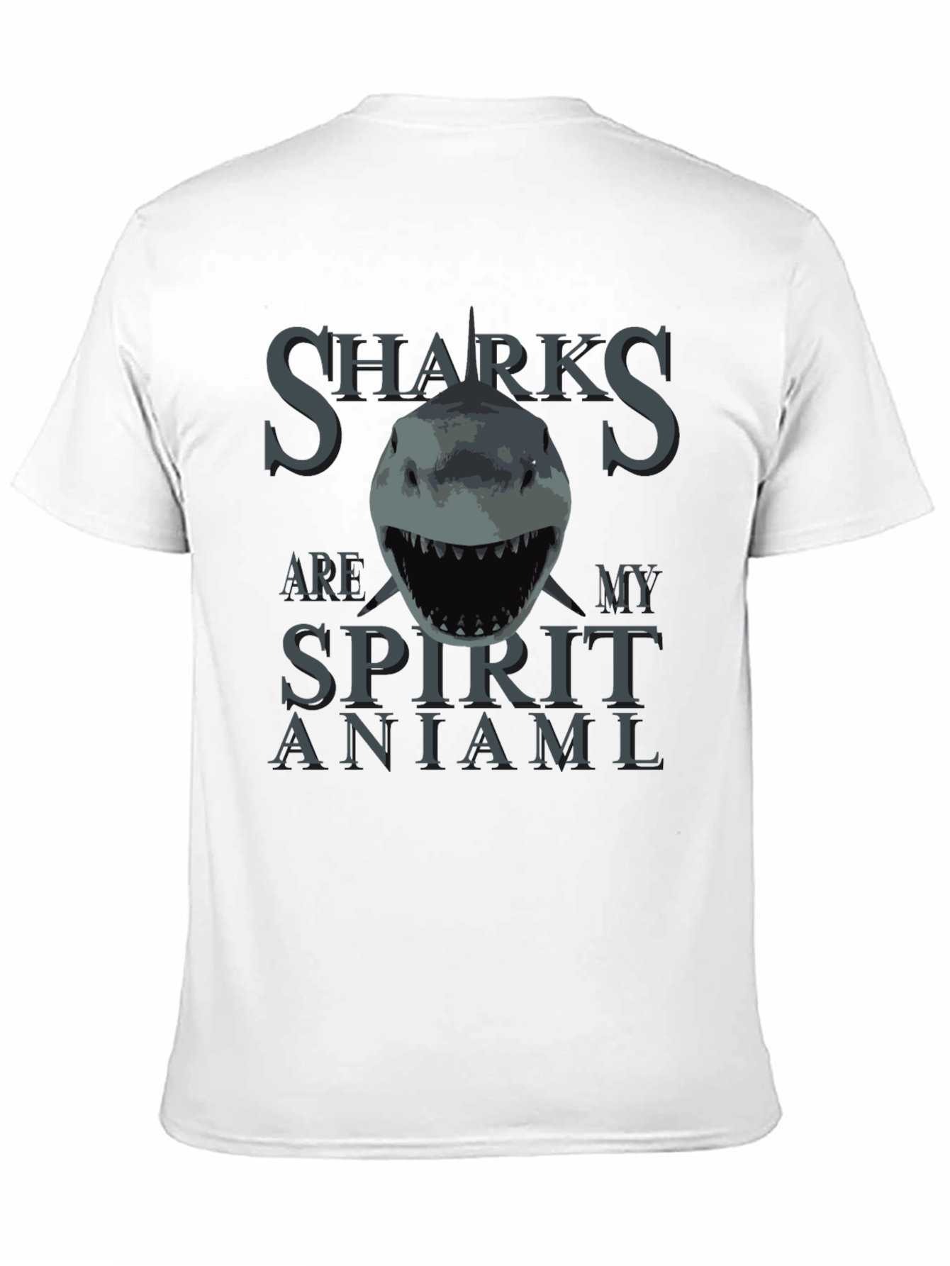 Sharks Are My Spirit Animal T-Shirt - Black