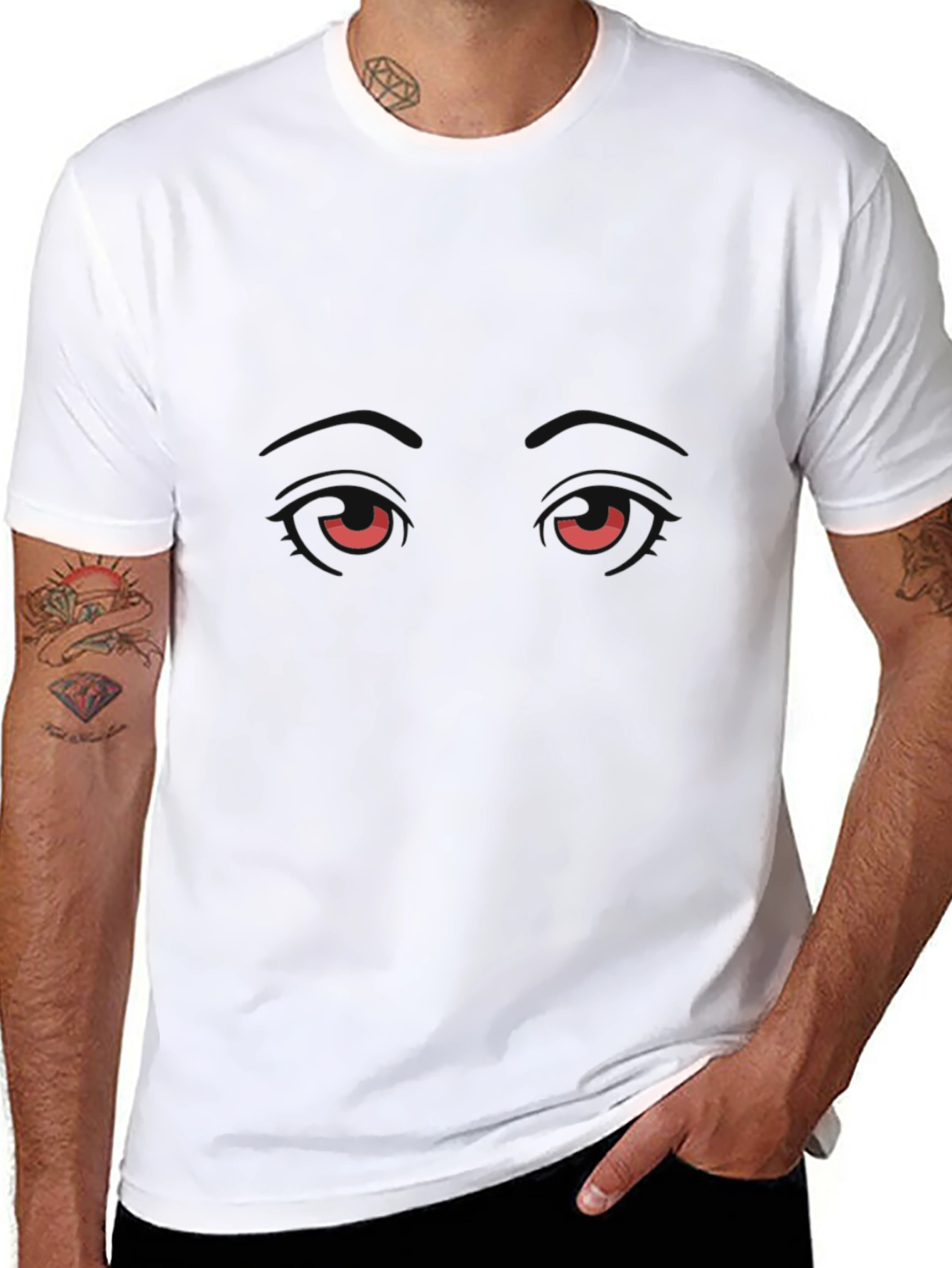 Red Eyes Black T-Shirt - Unique Graphic Tee