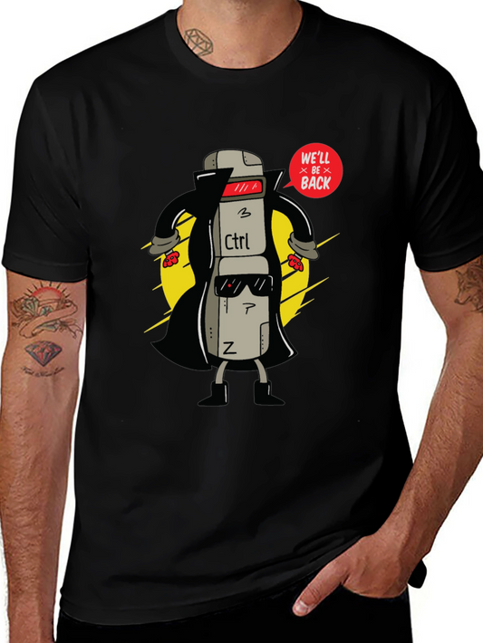 Ctrl+Z Well Be Back Graphic T-Shirt