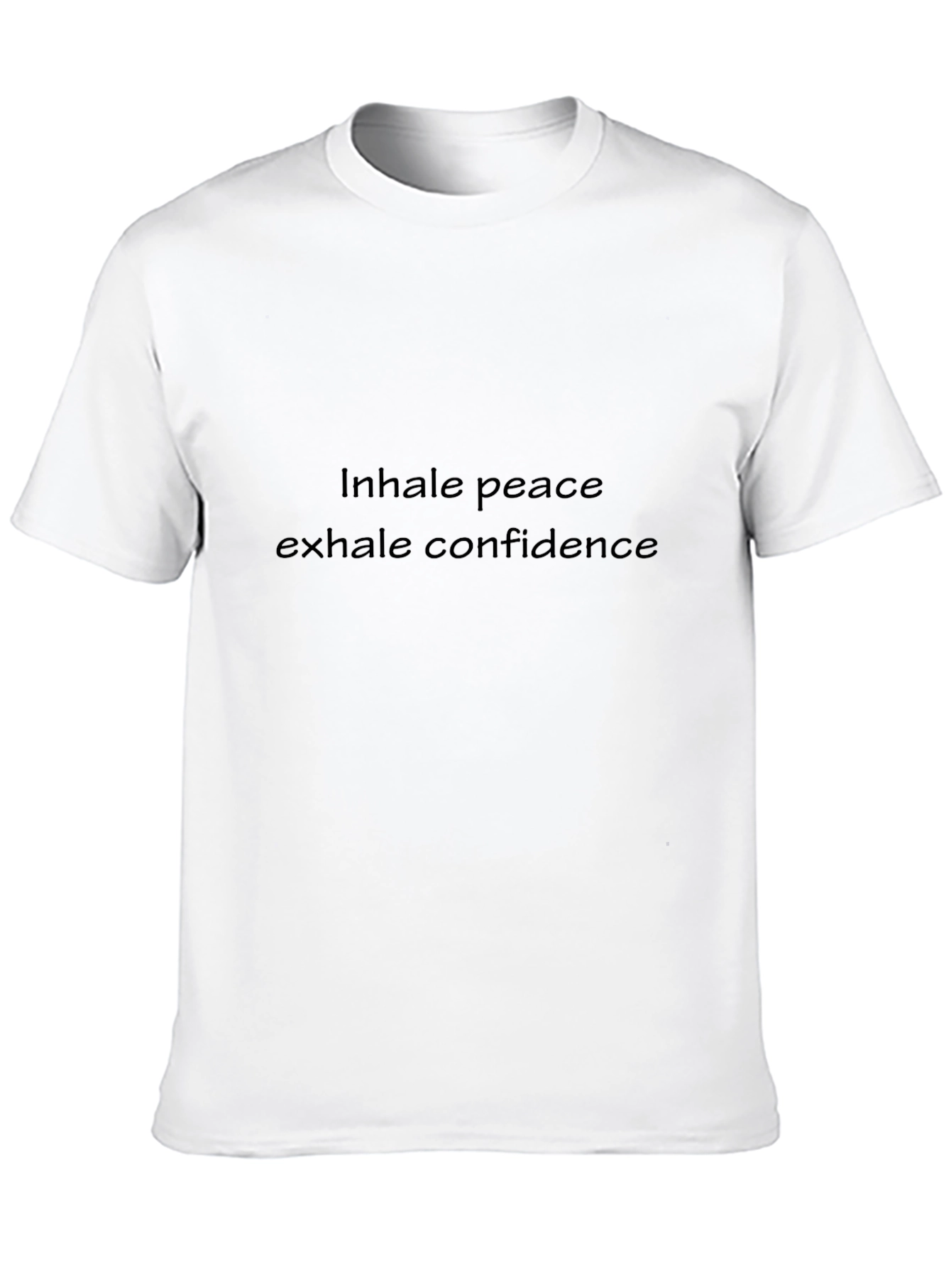 Inhale Peace Exhale Confidence Black Tee