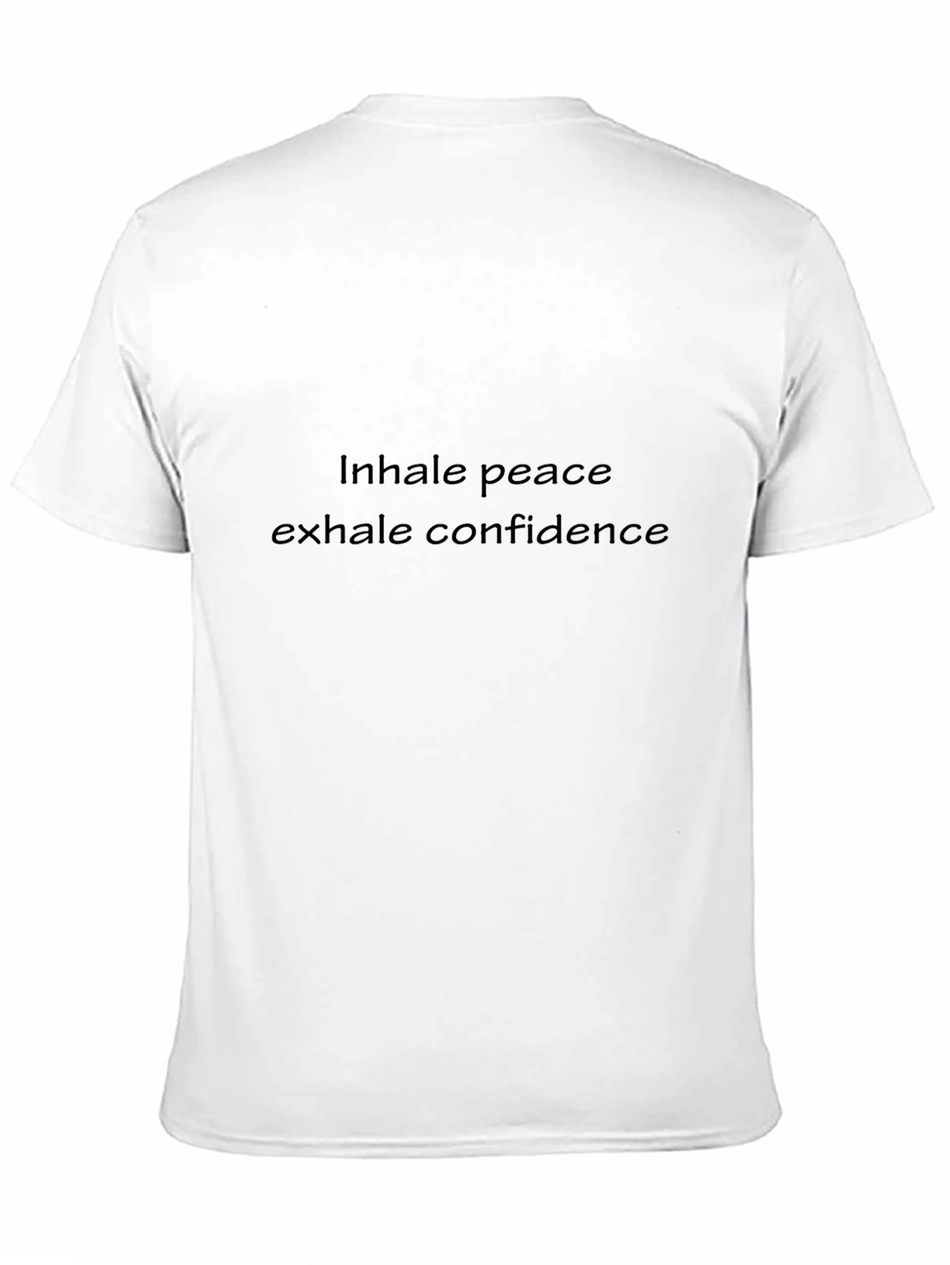 Inhale Peace Exhale Confidence Black Tee