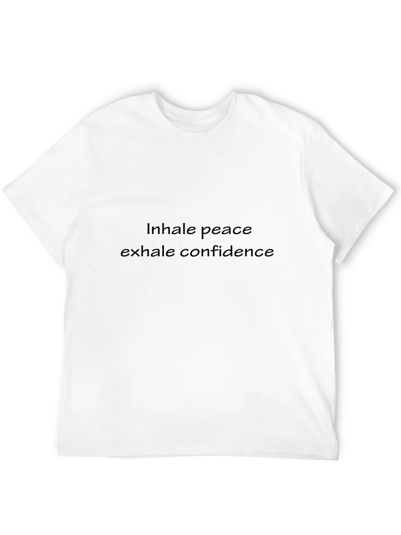 Inhale Peace Exhale Confidence Black Tee