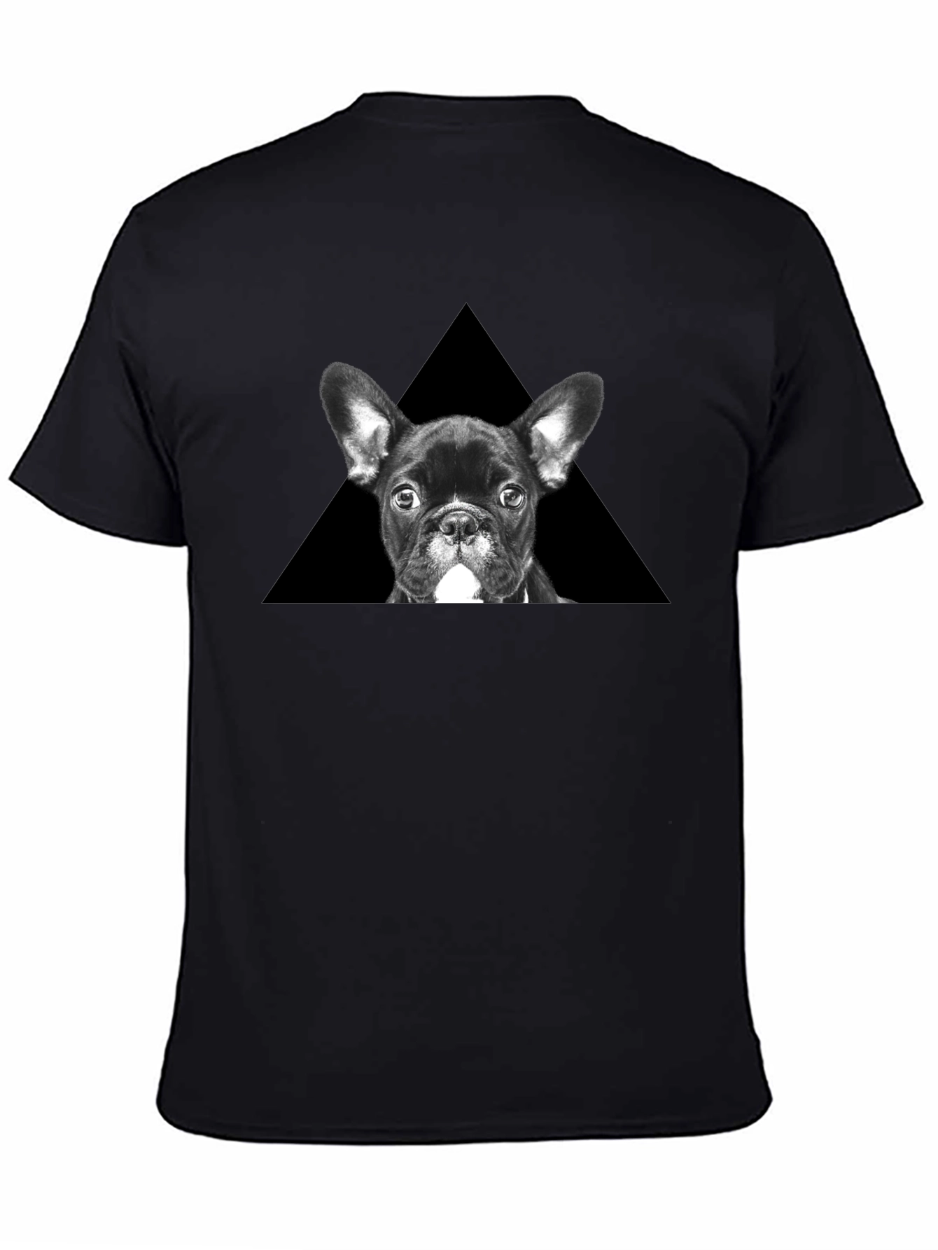 French Bulldog Triangle Graphic T-Shirt