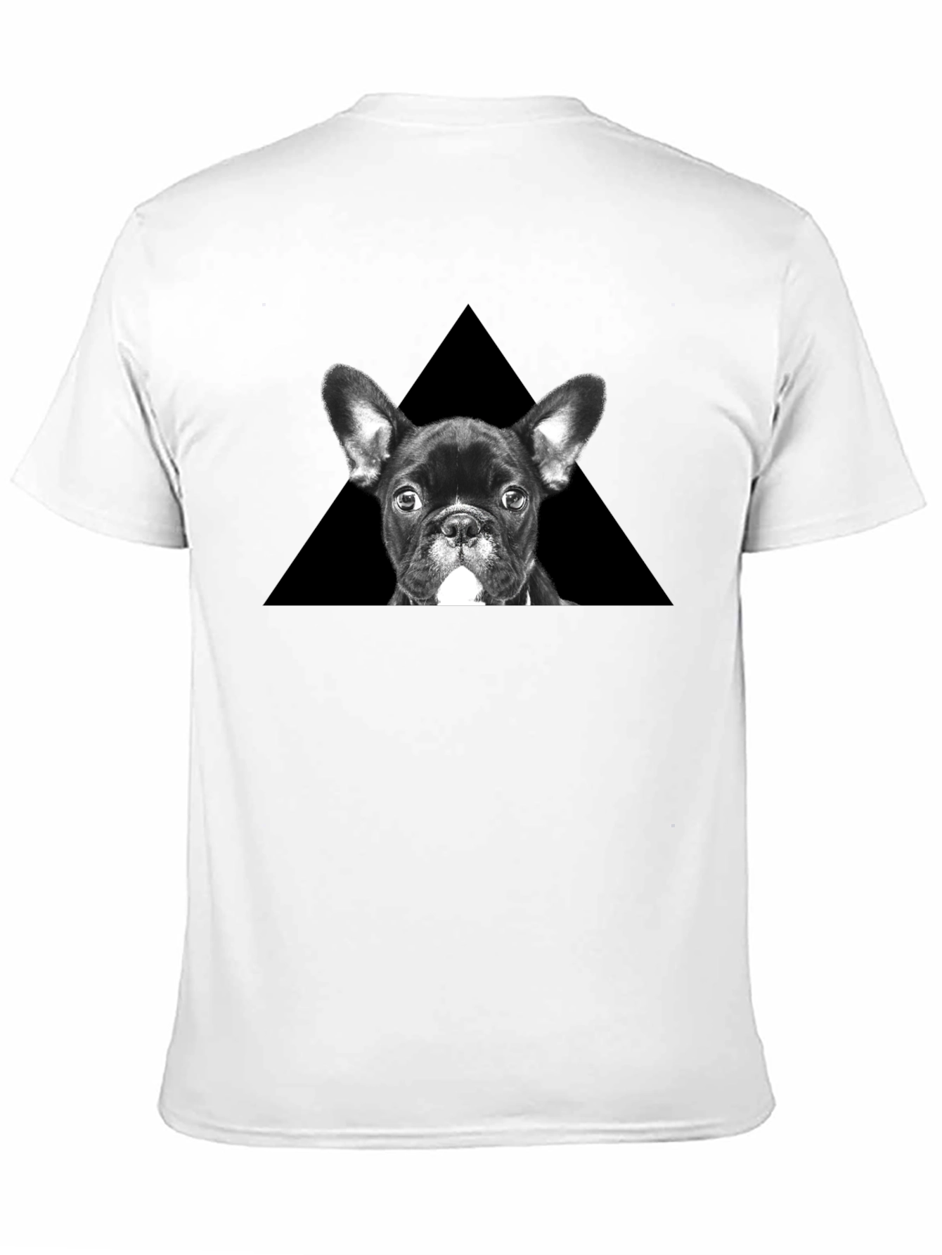 French Bulldog Triangle Graphic T-Shirt